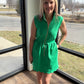 Emerald Scallop Dress