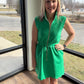 Emerald Scallop Dress