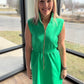 Emerald Scallop Dress