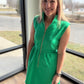 Emerald Scallop Dress