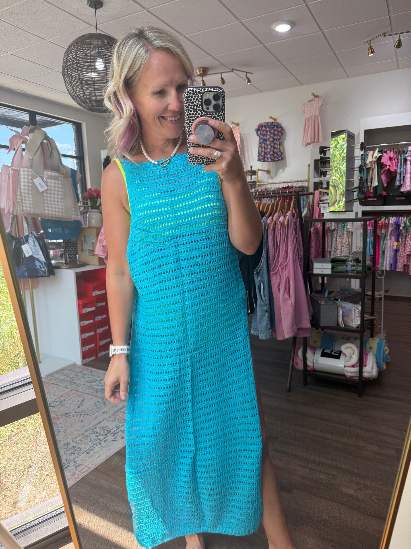 Beach Dress Coverup- Blue