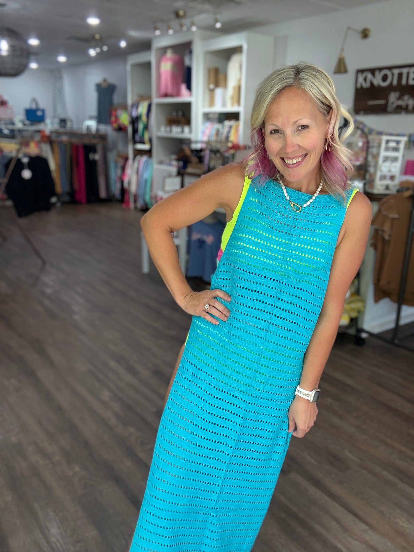 Beach Dress Coverup- Blue