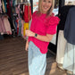 Kimber Eyelet Top-Pink