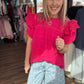 Kimber Eyelet Top-Pink
