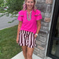 Sweet Stripe Flutter Top