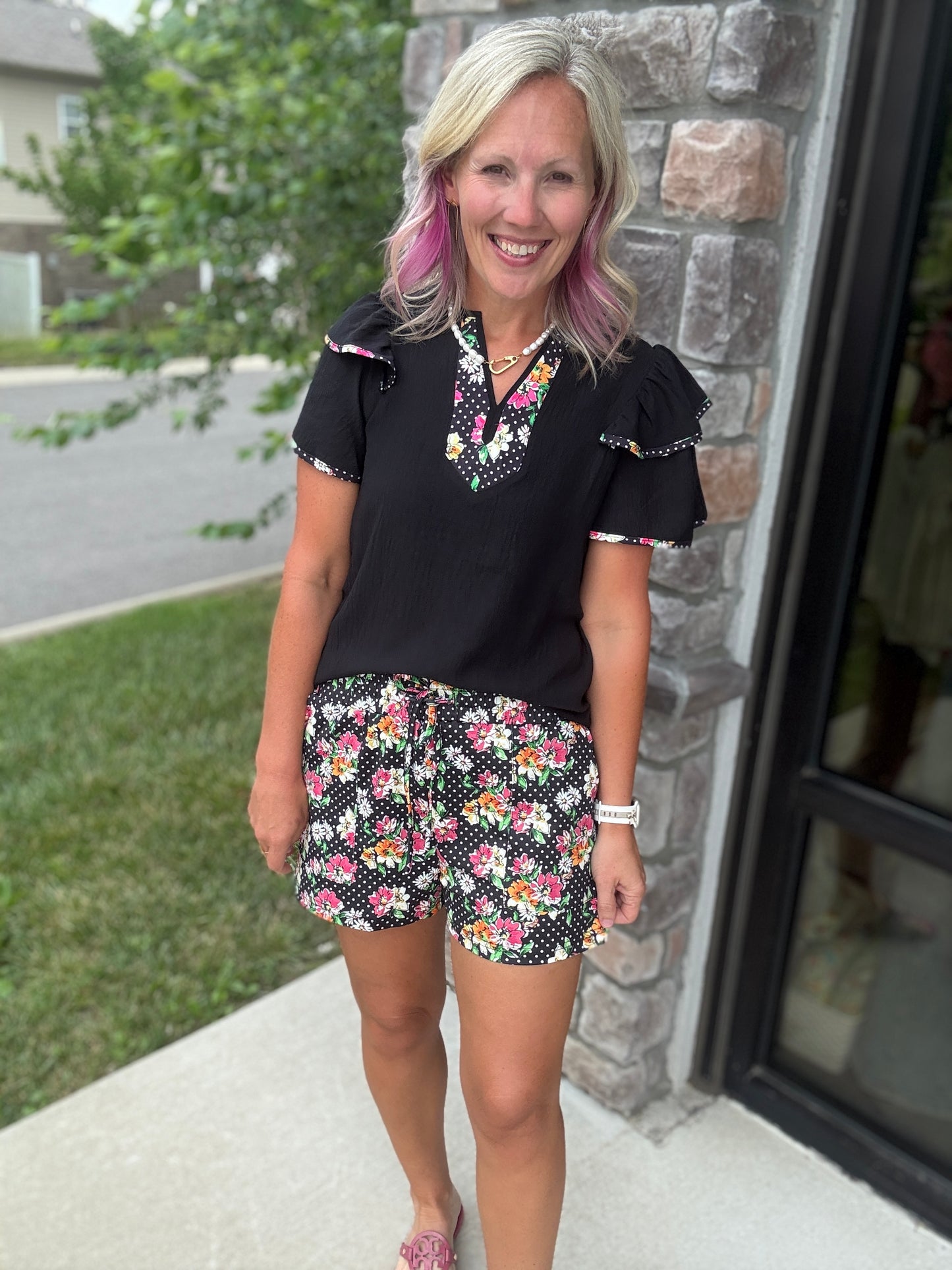 Dot Your Day Paperbag Shorts