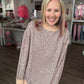 Spotted & Cozy Mock Neck