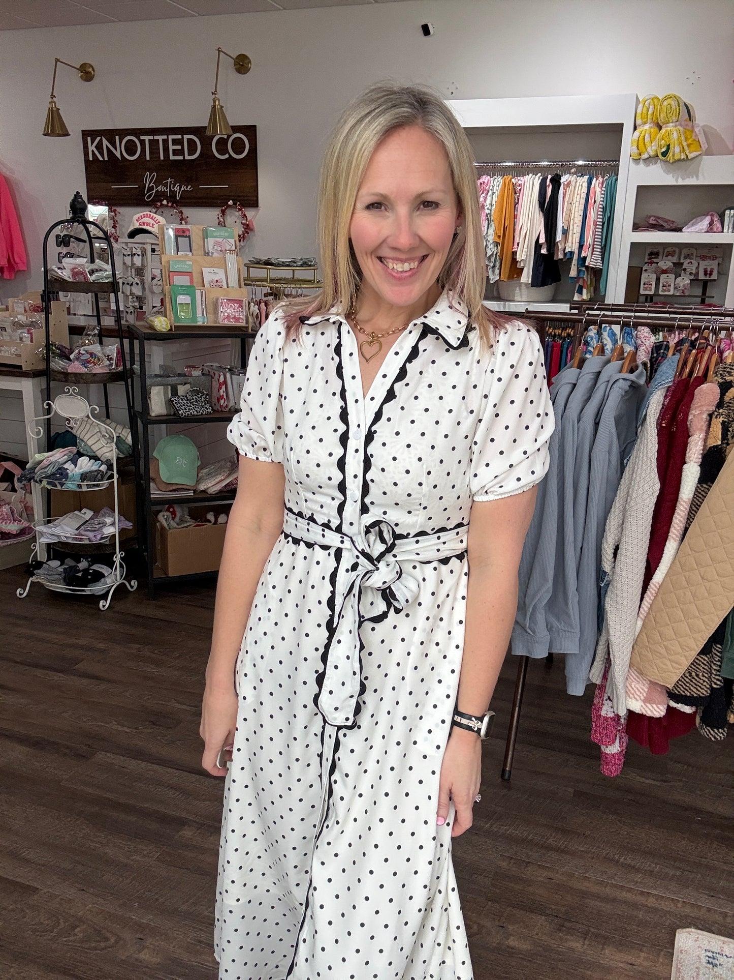 Polka Perfect Midi Dress
