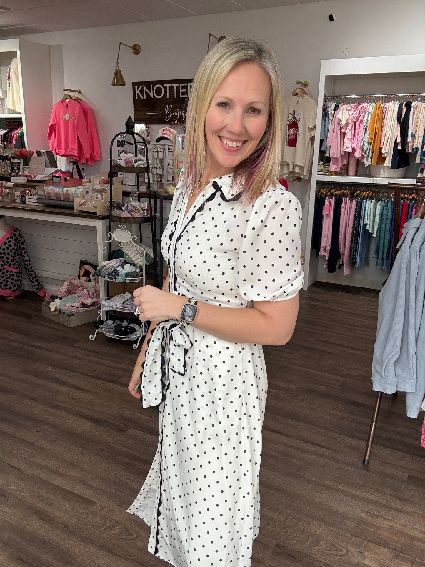 Polka Perfect Midi Dress