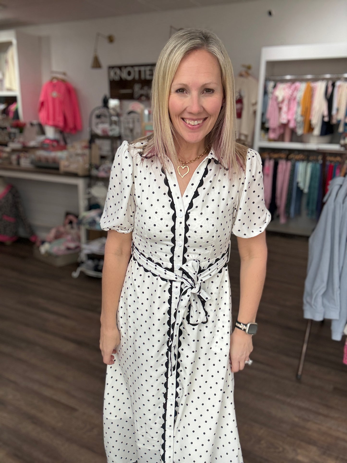Polka Perfect Midi Dress