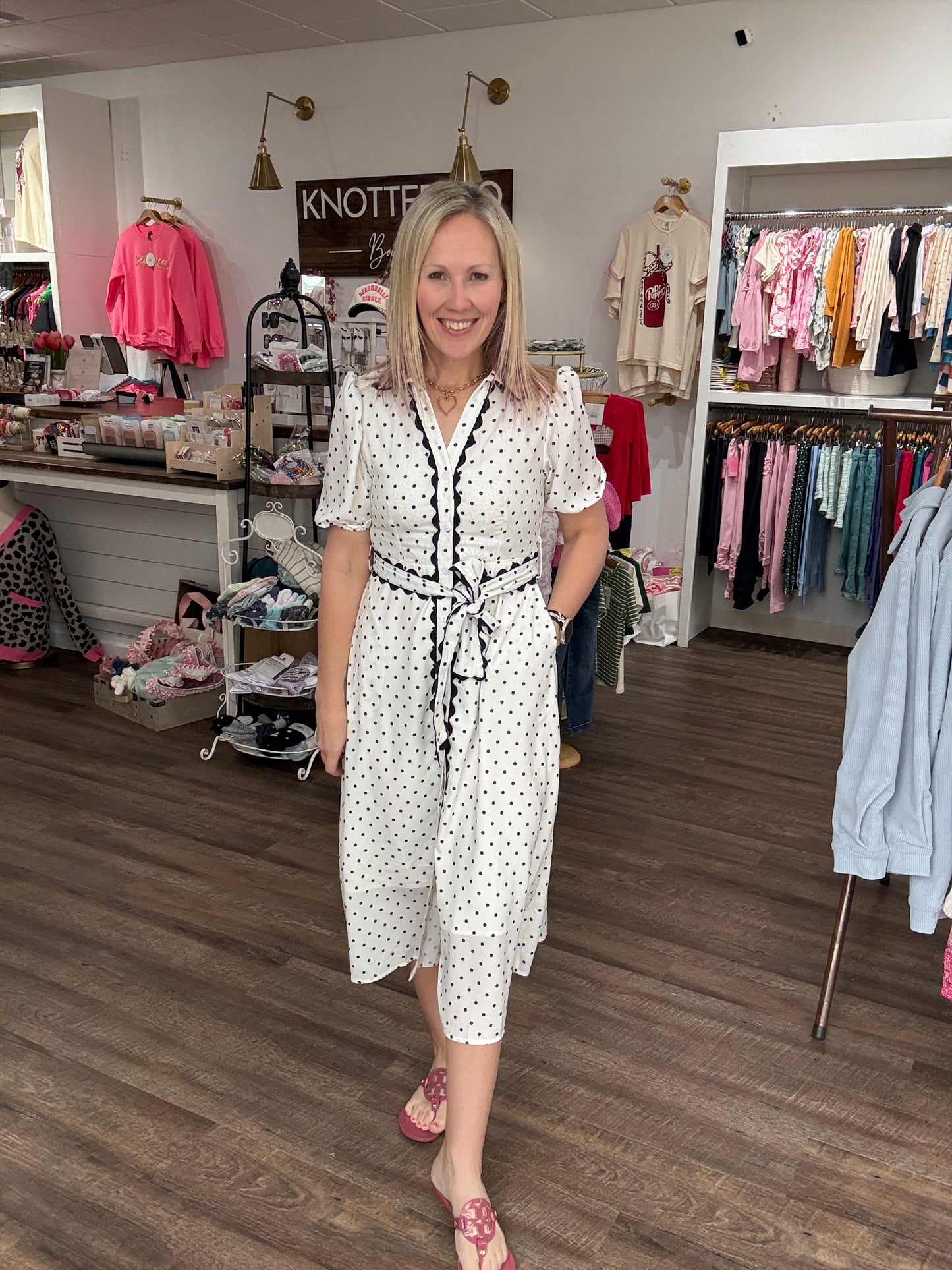 Polka Perfect Midi Dress