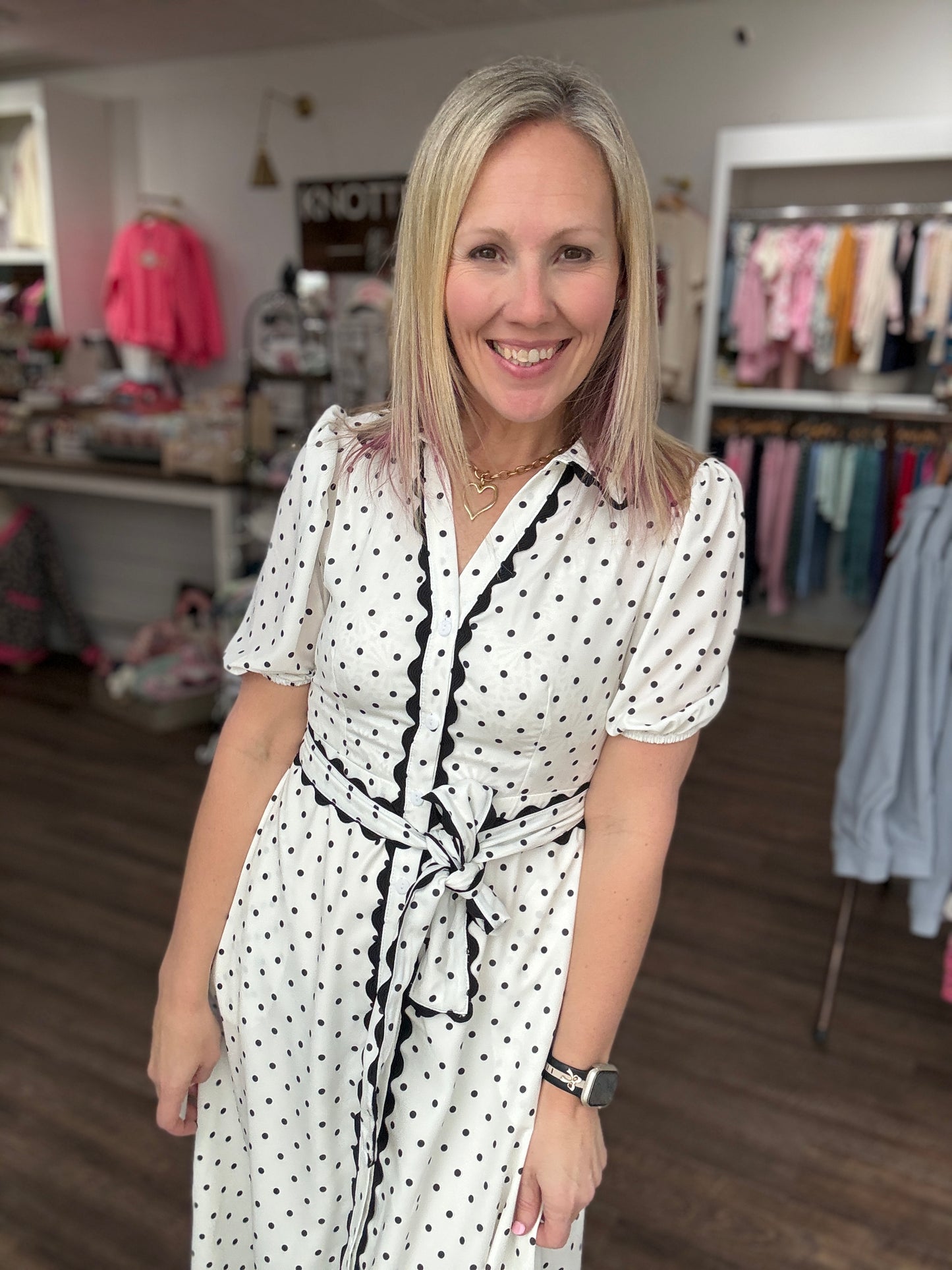 Polka Perfect Midi Dress