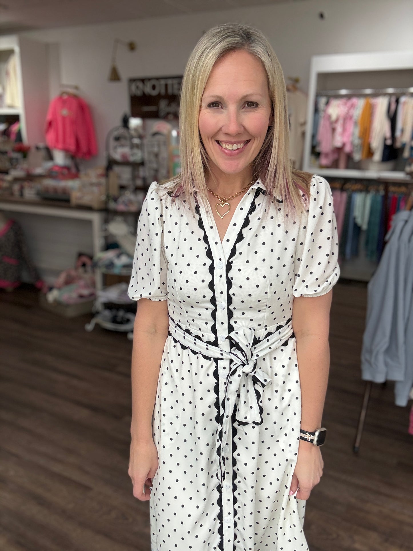 Polka Perfect Midi Dress