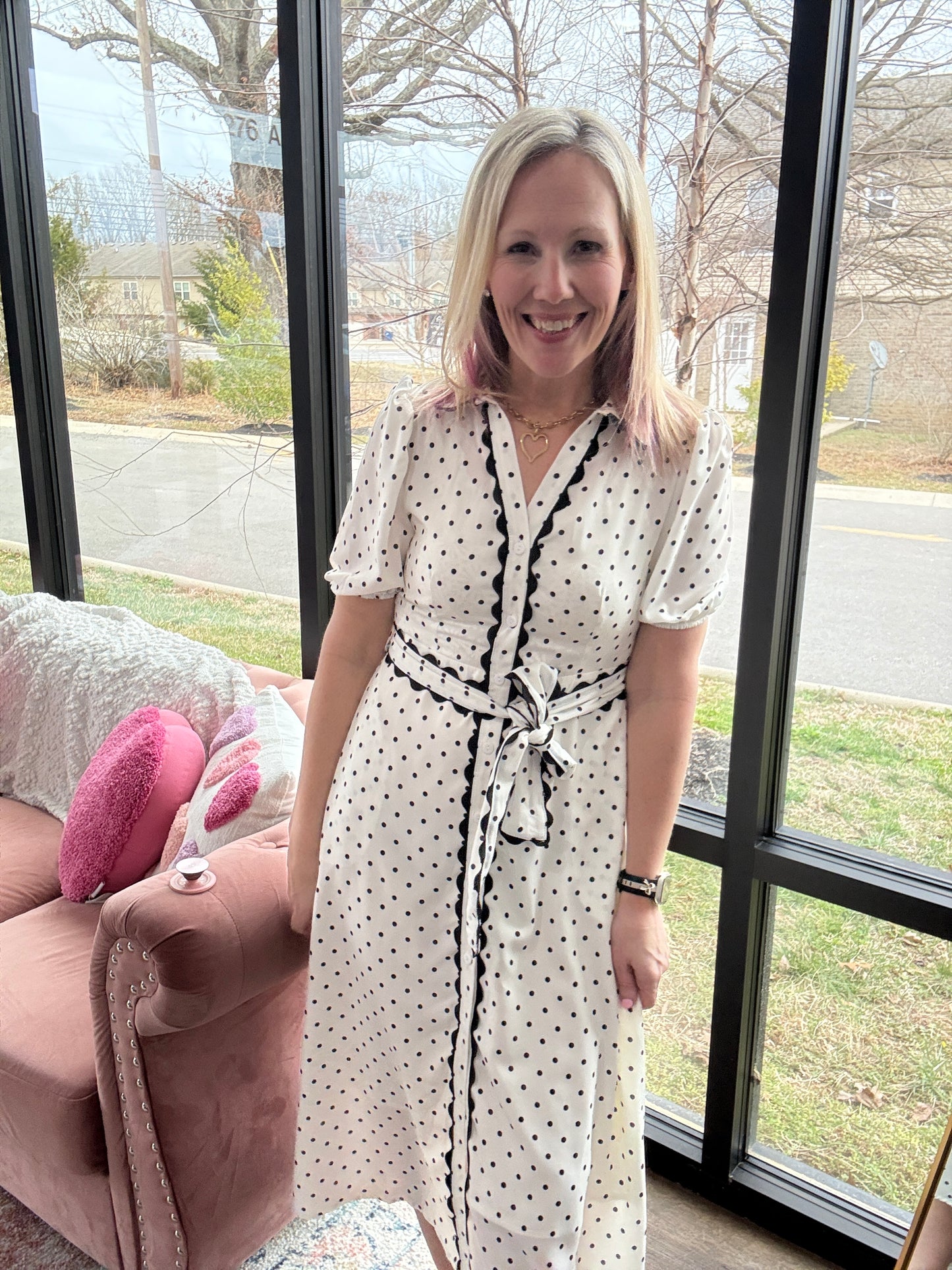 Polka Perfect Midi Dress