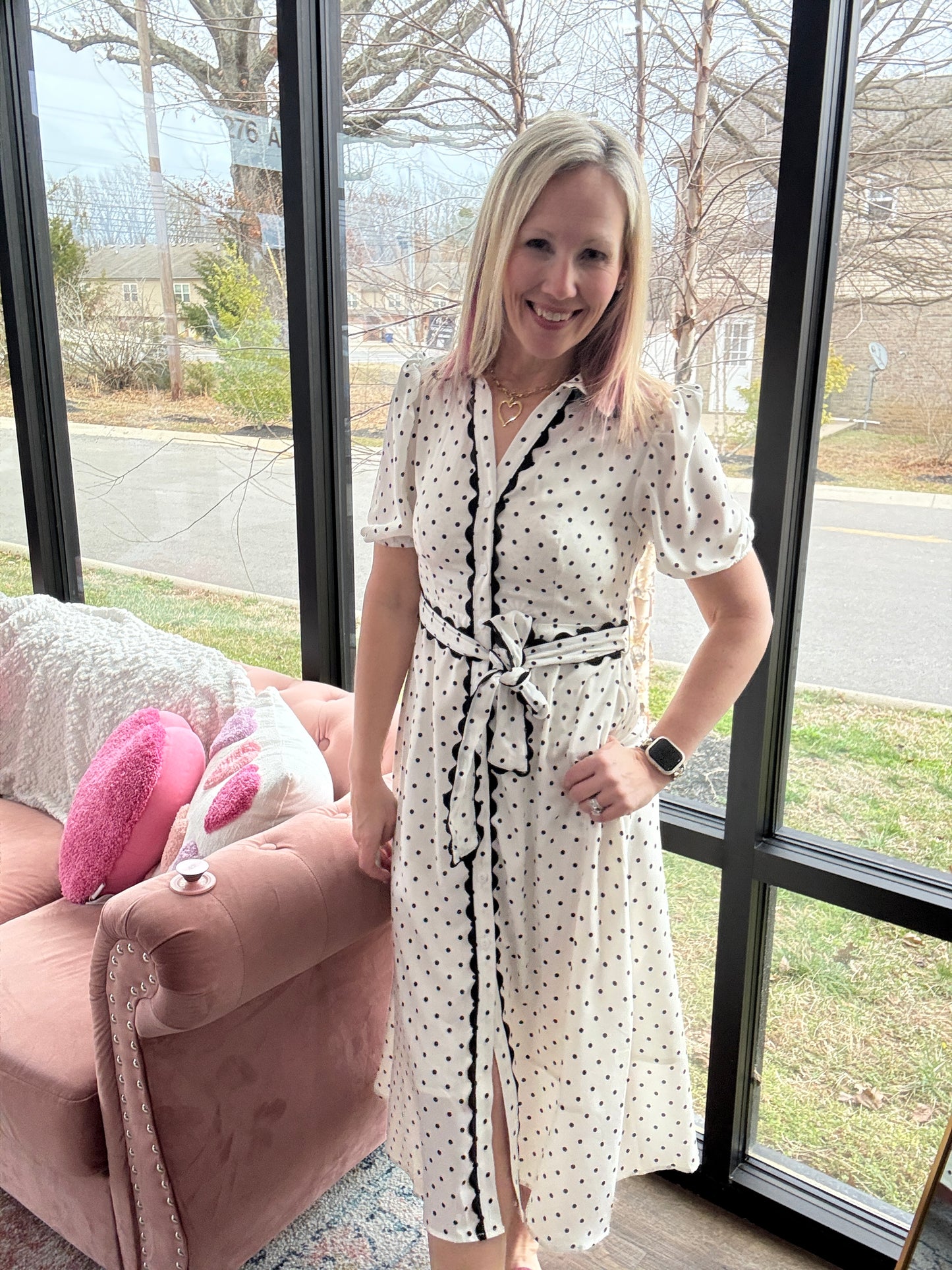 Polka Perfect Midi Dress