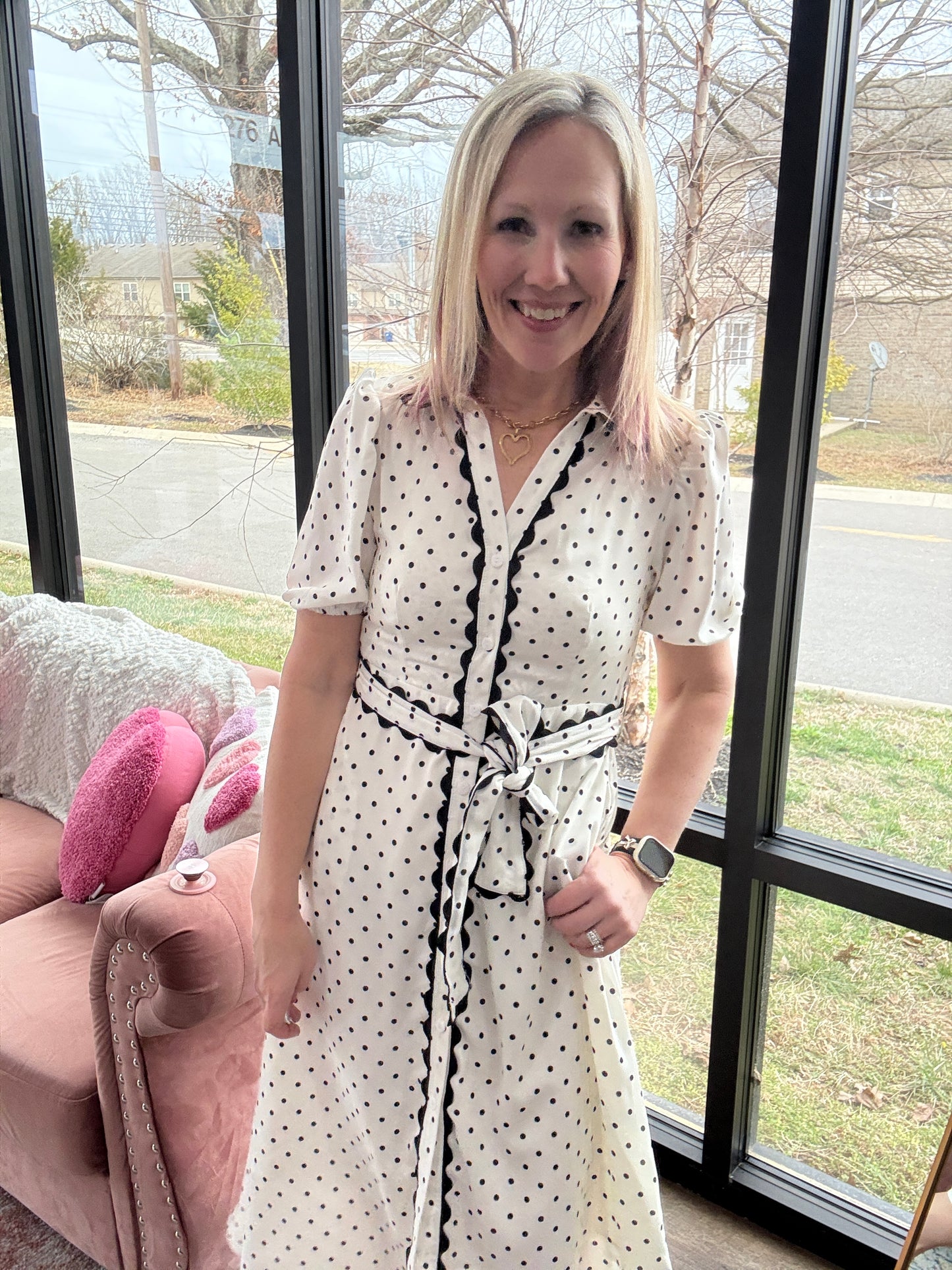 Polka Perfect Midi Dress