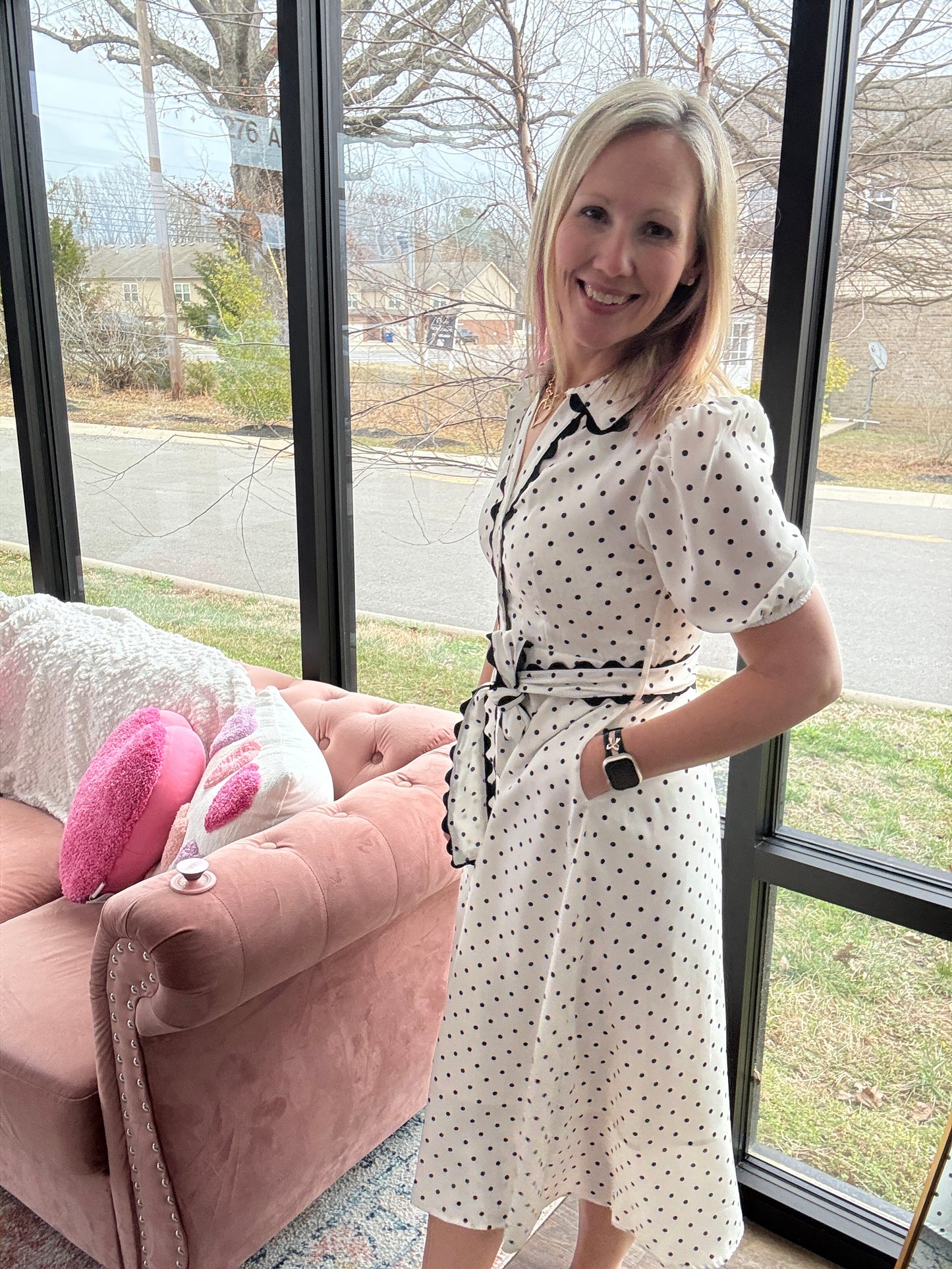 Polka Perfect Midi Dress