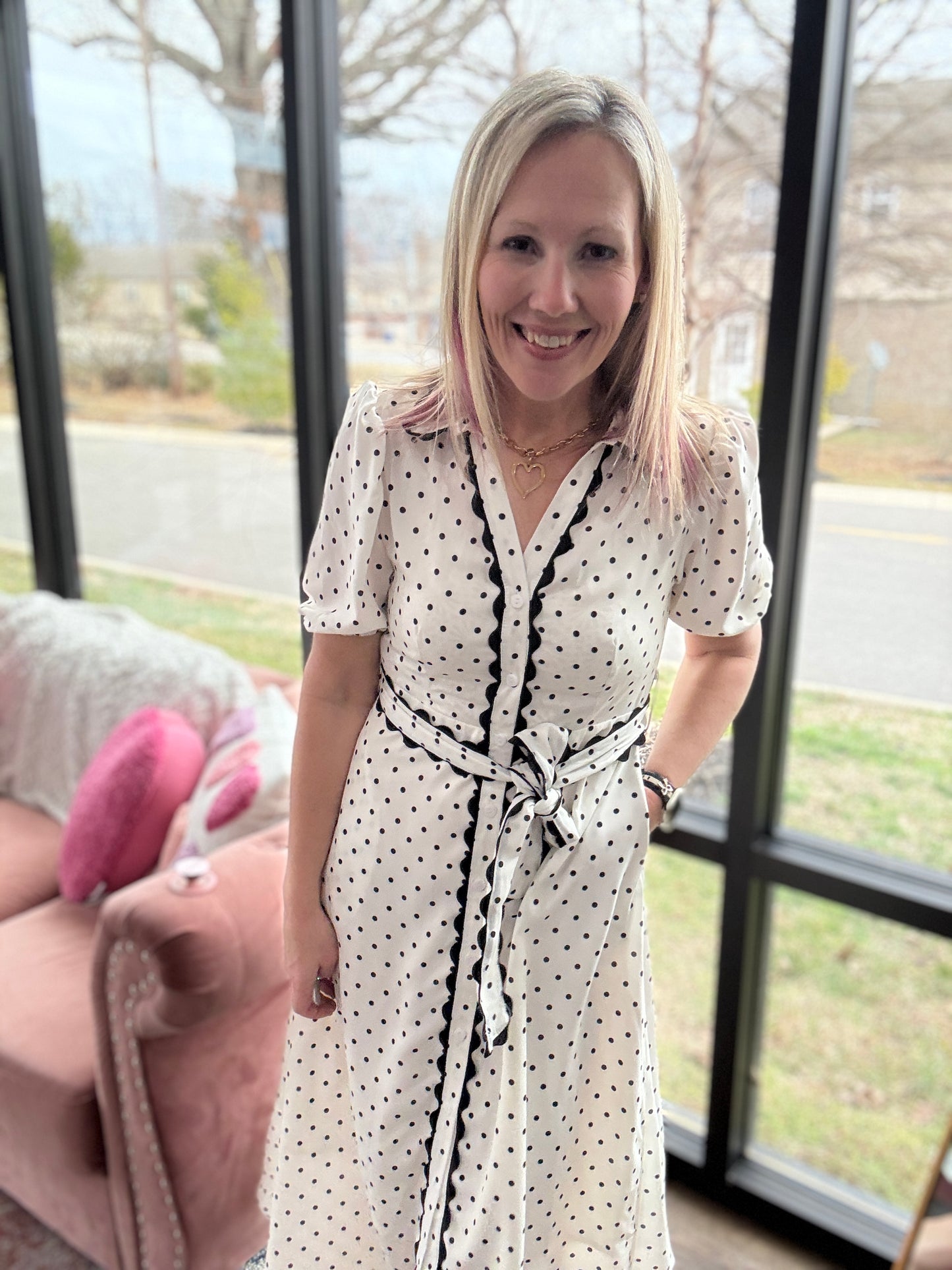 Polka Perfect Midi Dress