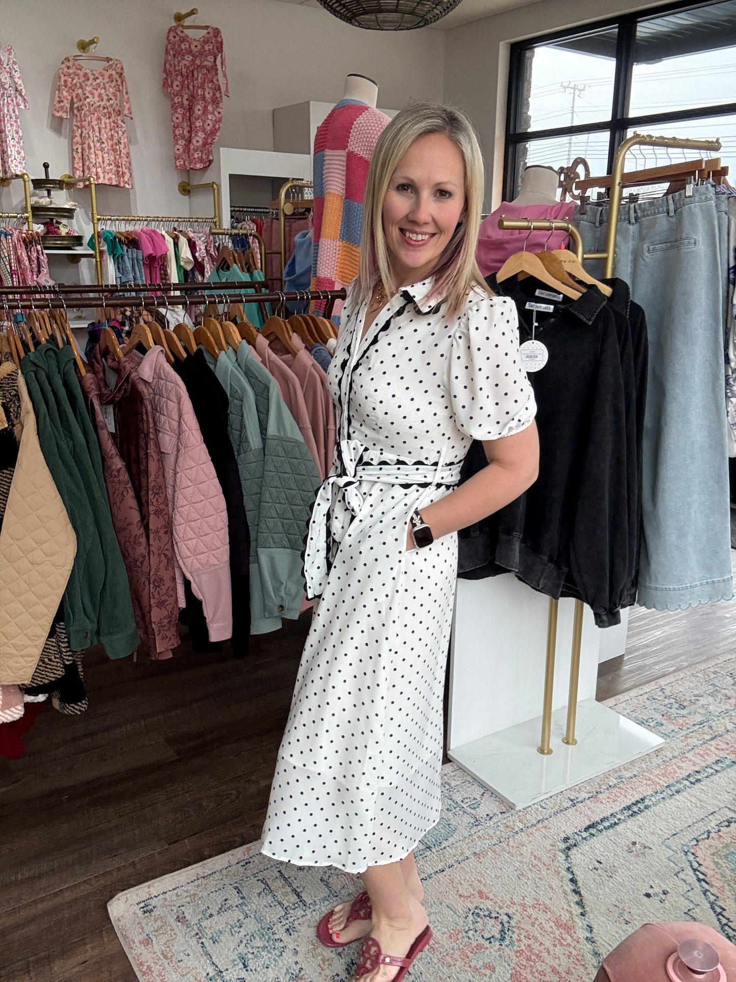 Polka Perfect Midi Dress