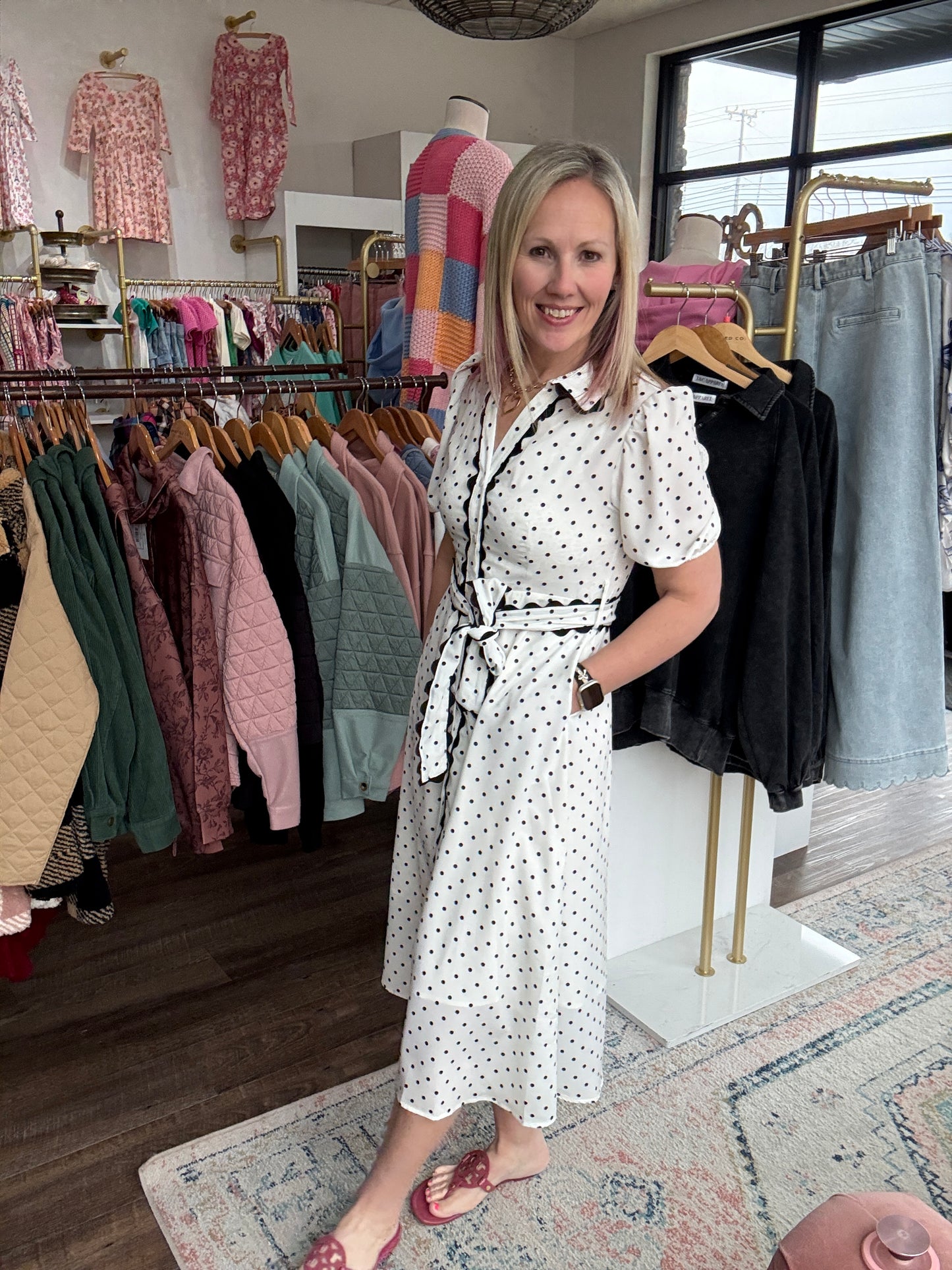 Polka Perfect Midi Dress