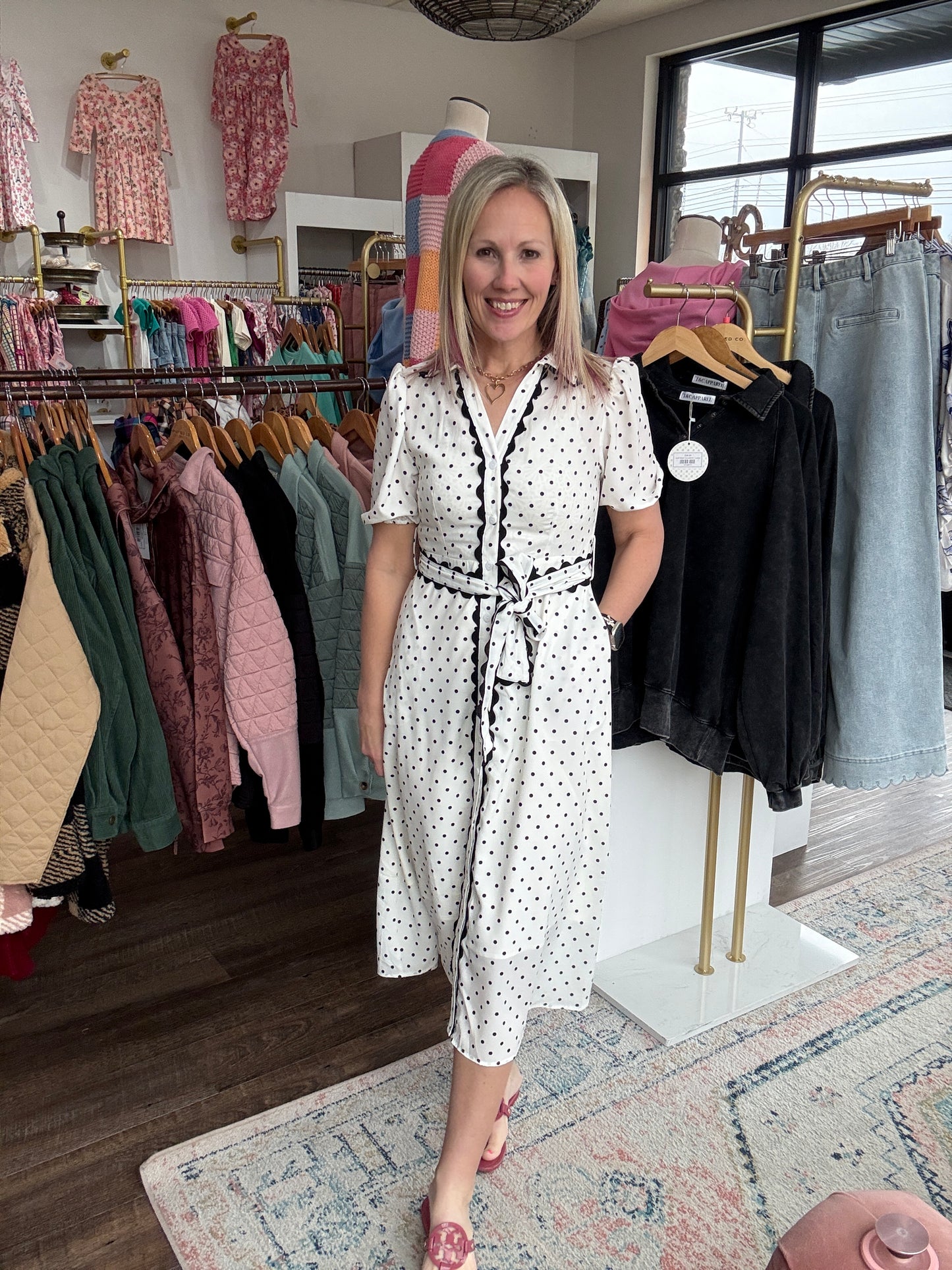 Polka Perfect Midi Dress