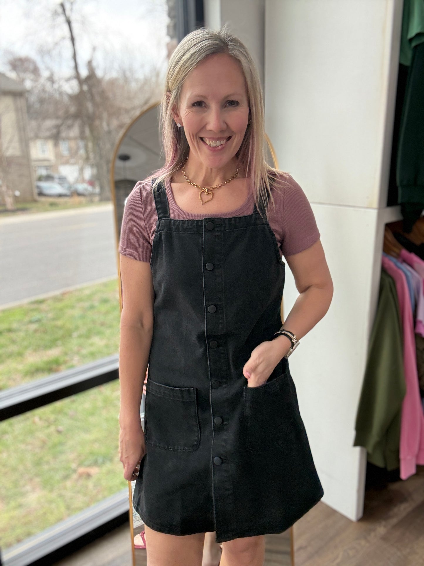 Darling Denim Jumper Dress