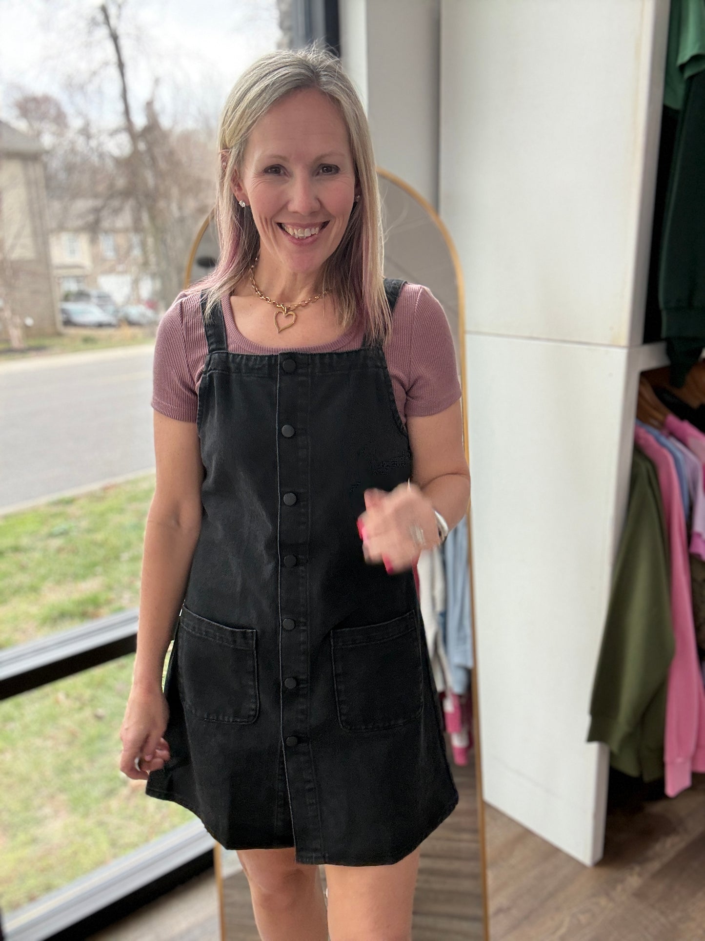 Darling Denim Jumper Dress