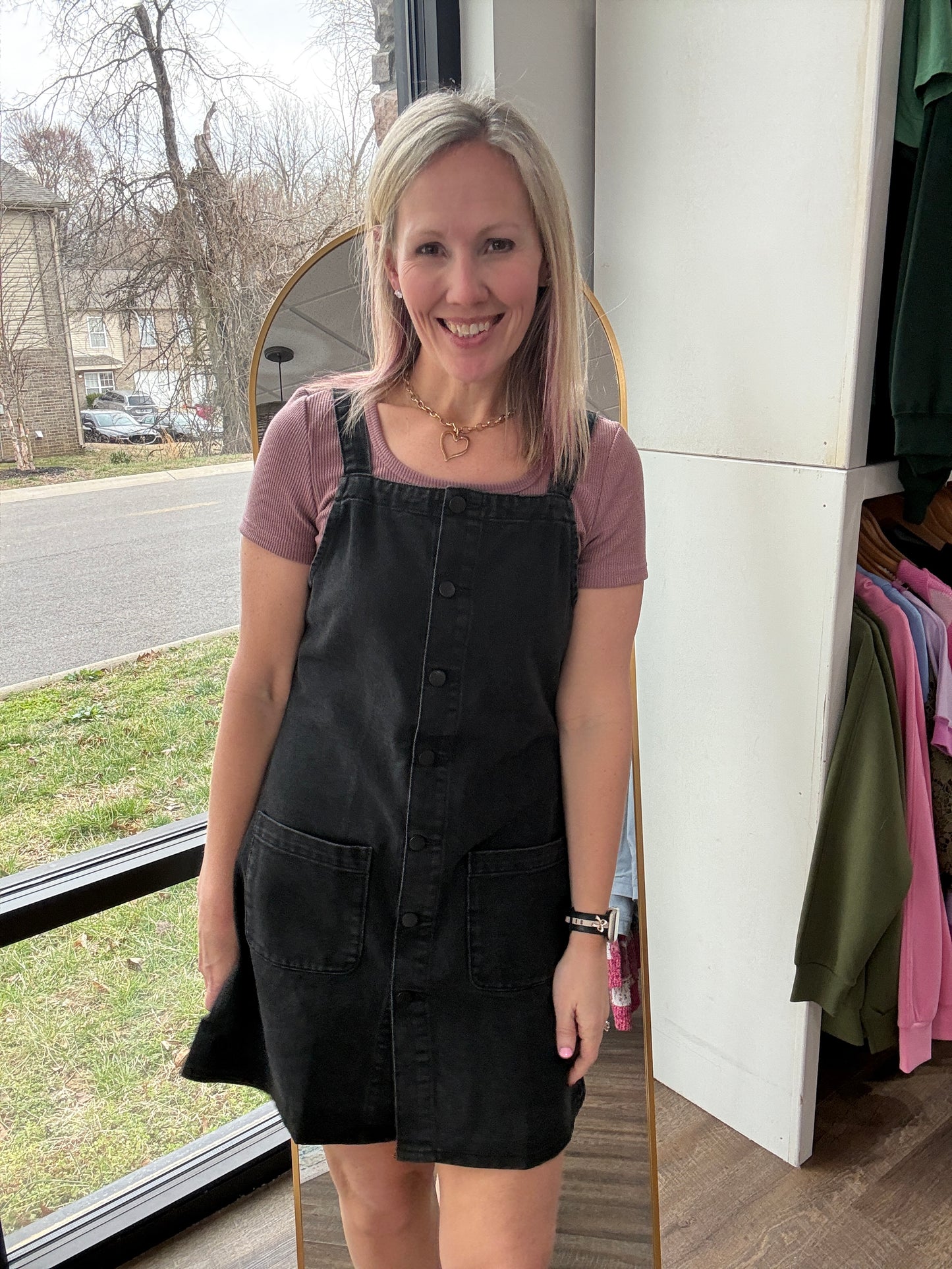 Darling Denim Jumper Dress