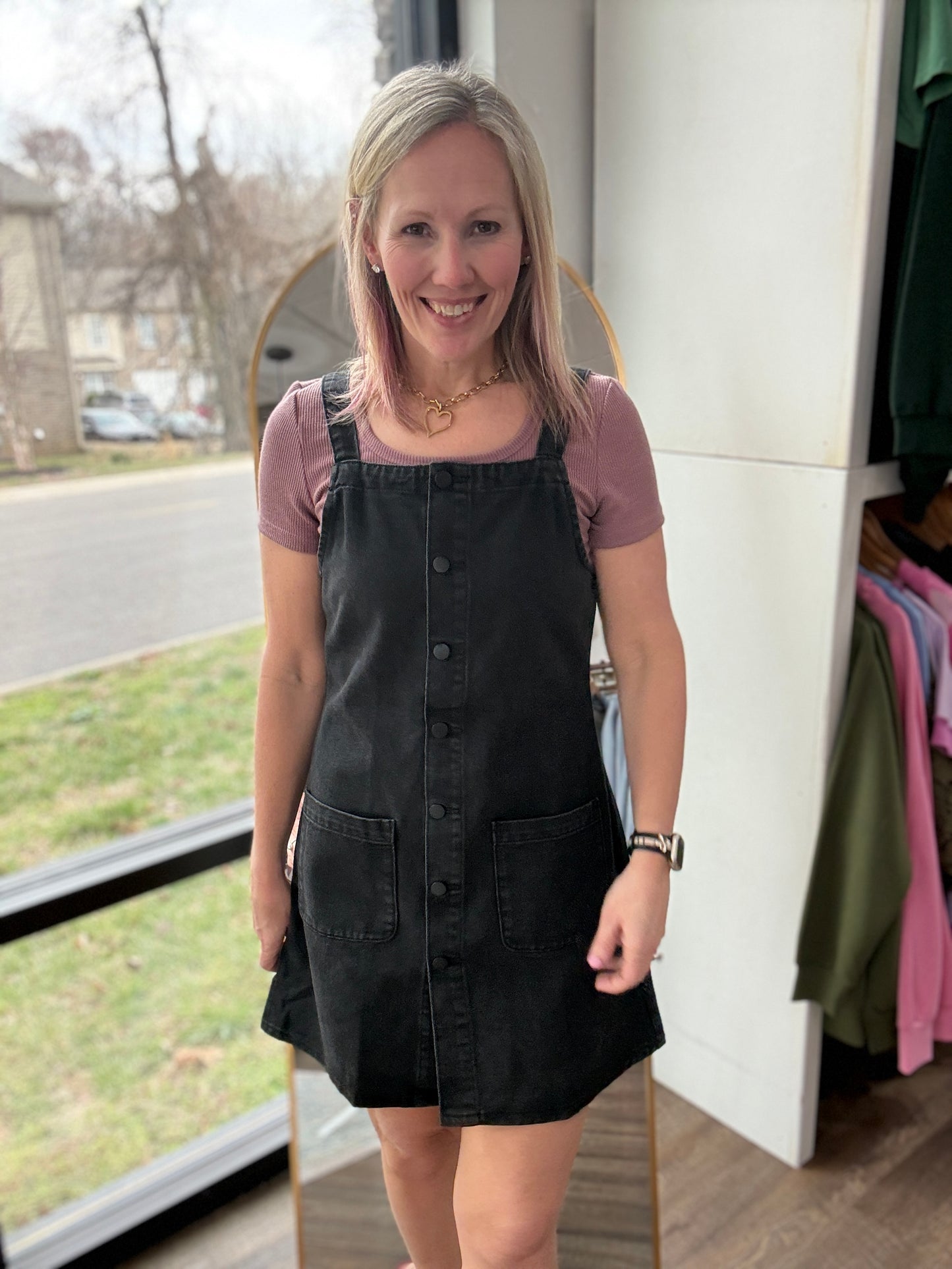 Darling Denim Jumper Dress