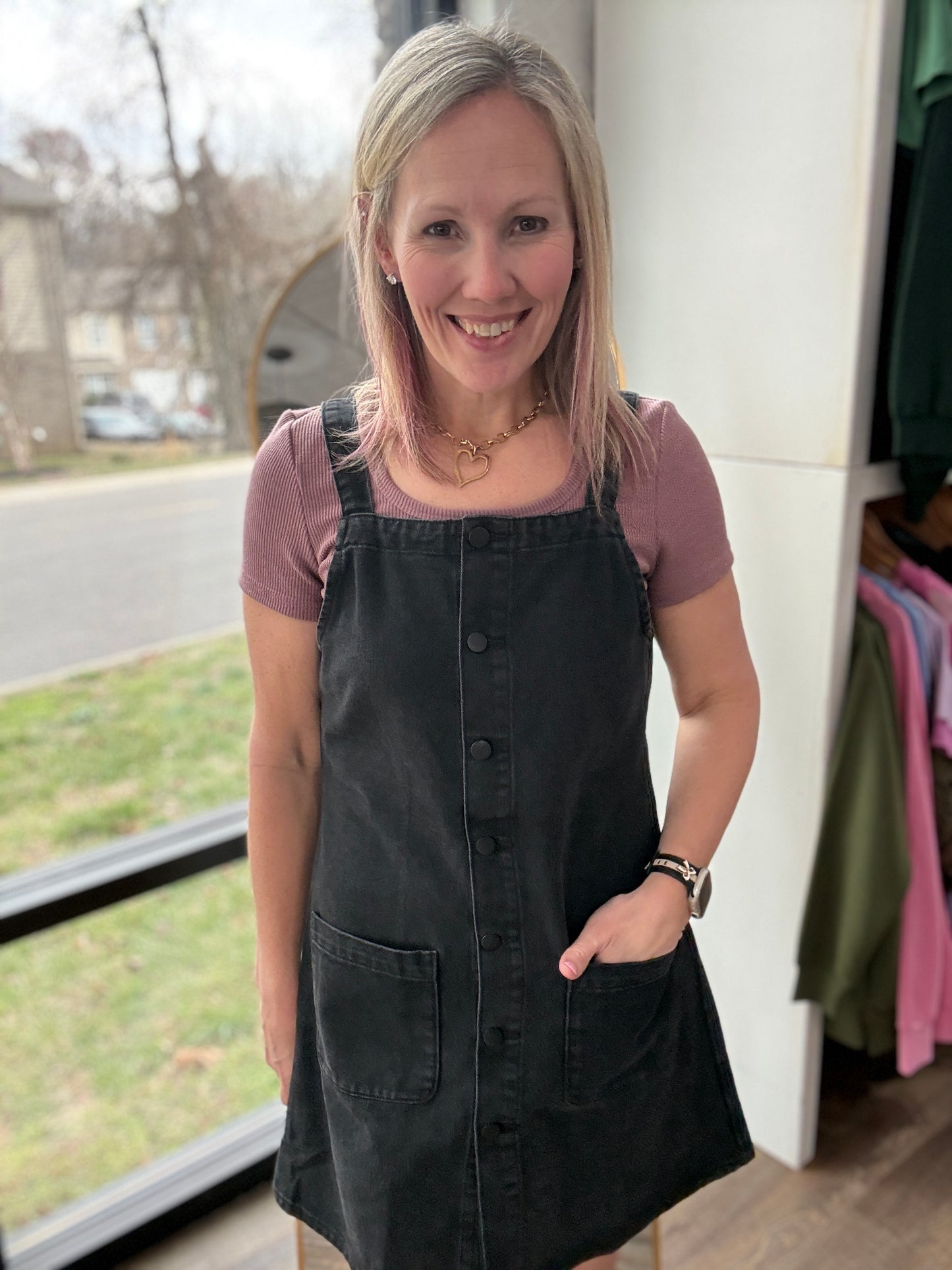 Darling Denim Jumper Dress