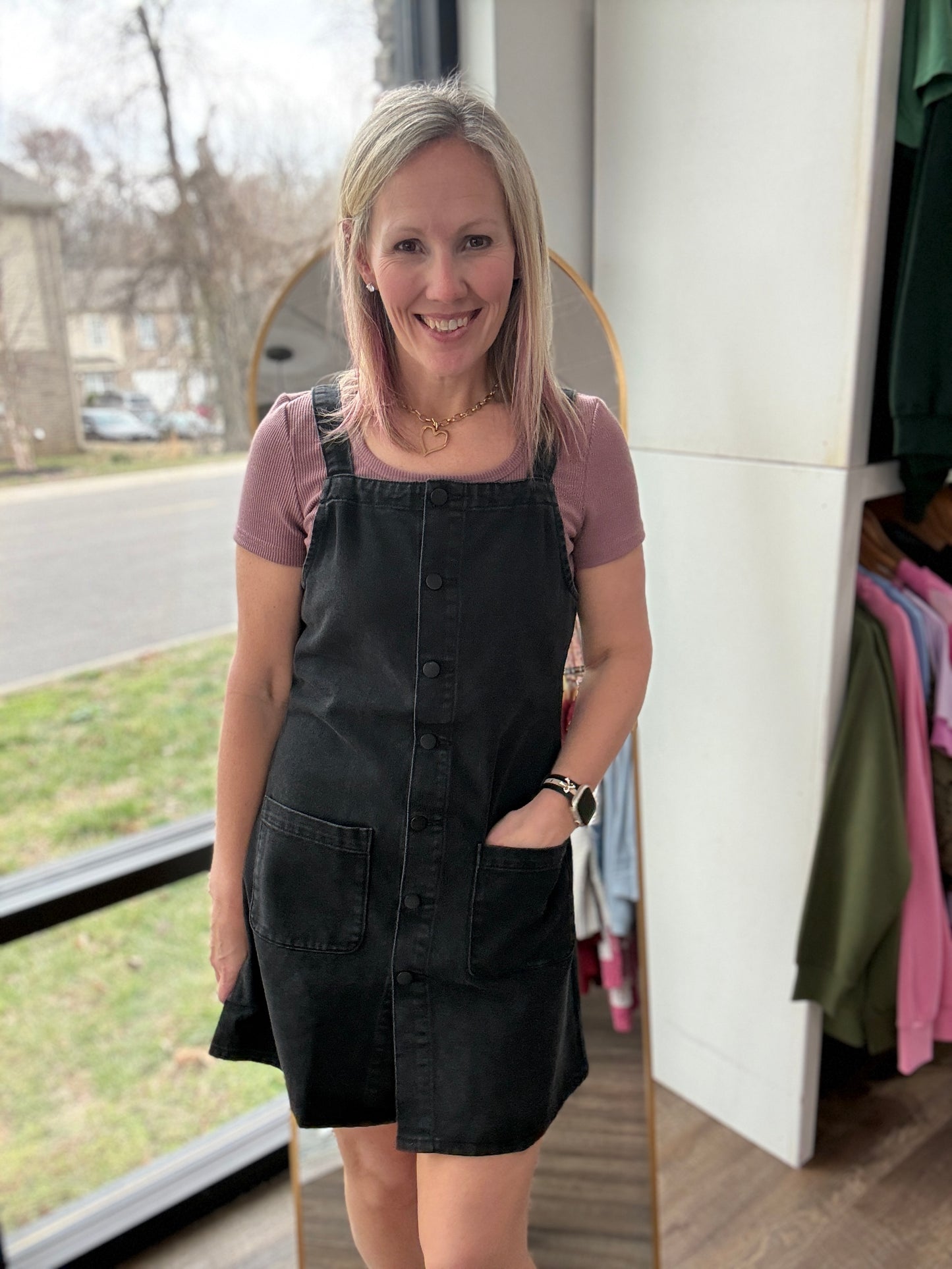 Darling Denim Jumper Dress