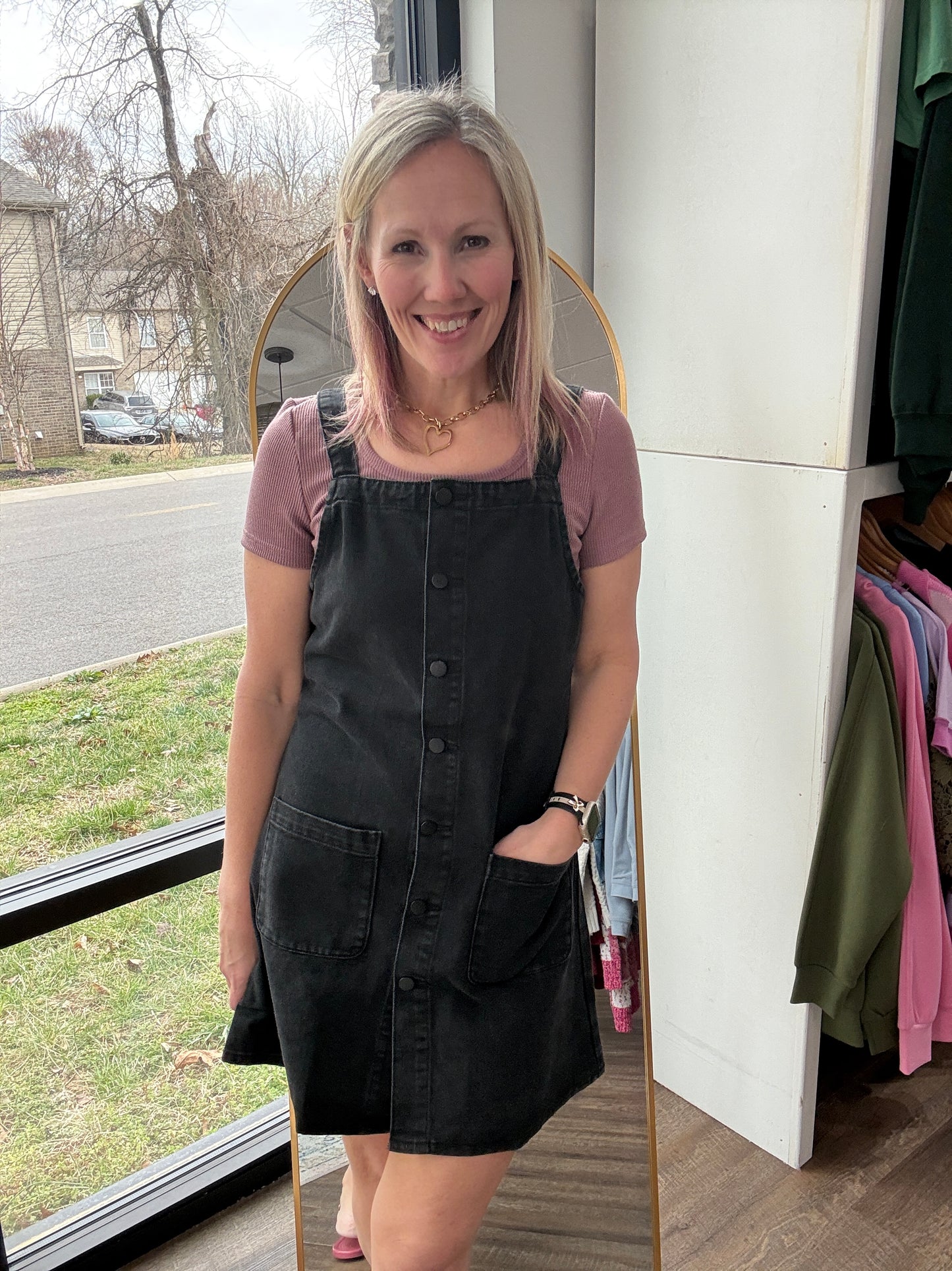 Darling Denim Jumper Dress