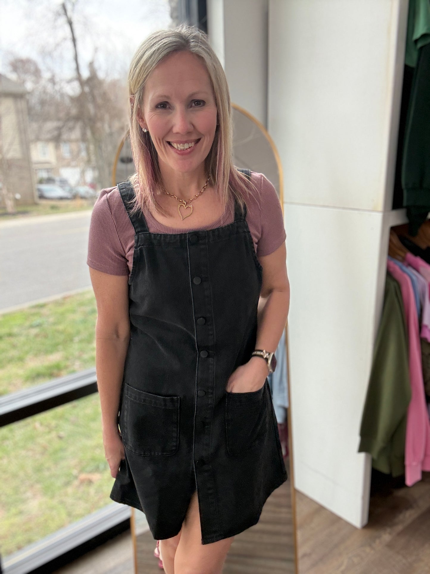 Darling Denim Jumper Dress