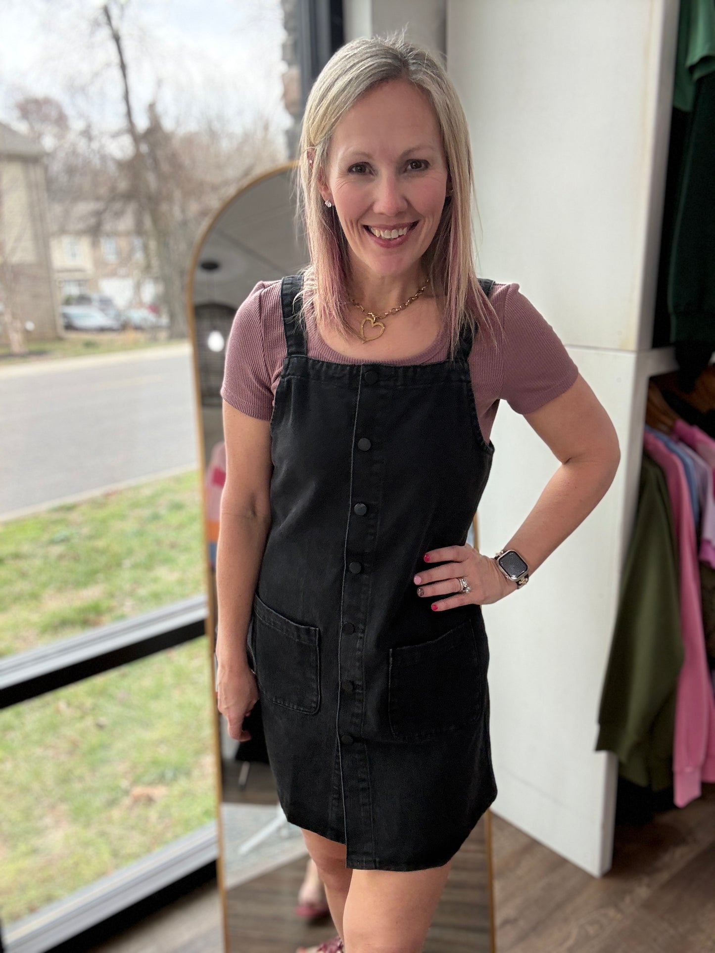 Darling Denim Jumper Dress