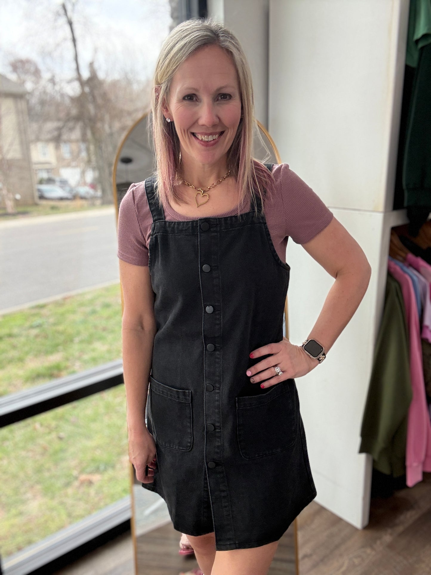 Darling Denim Jumper Dress