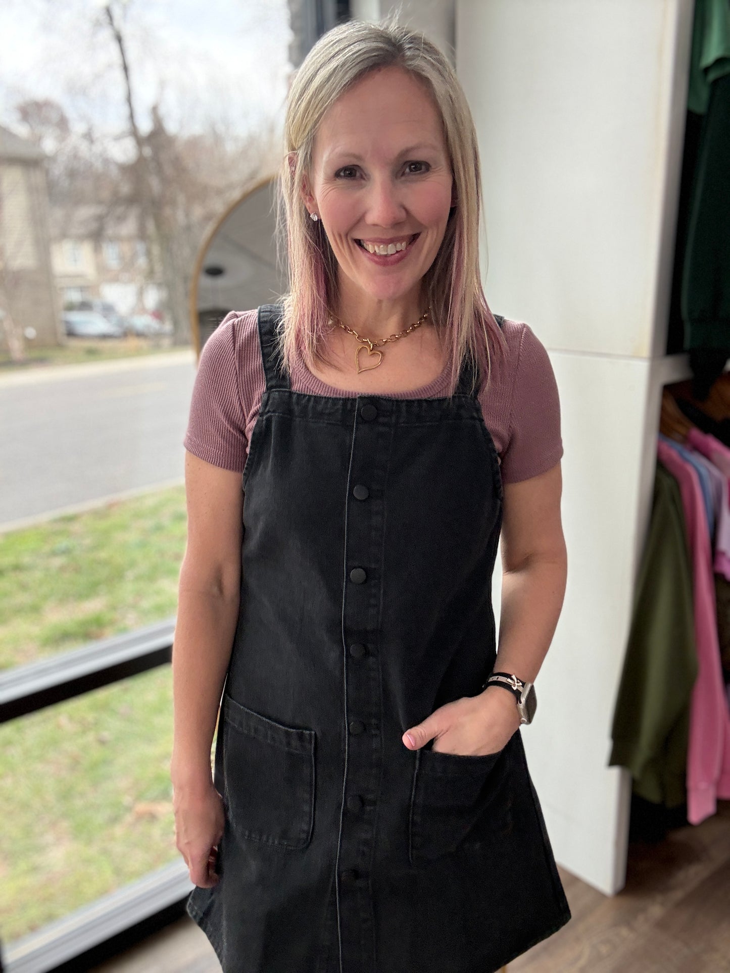 Darling Denim Jumper Dress