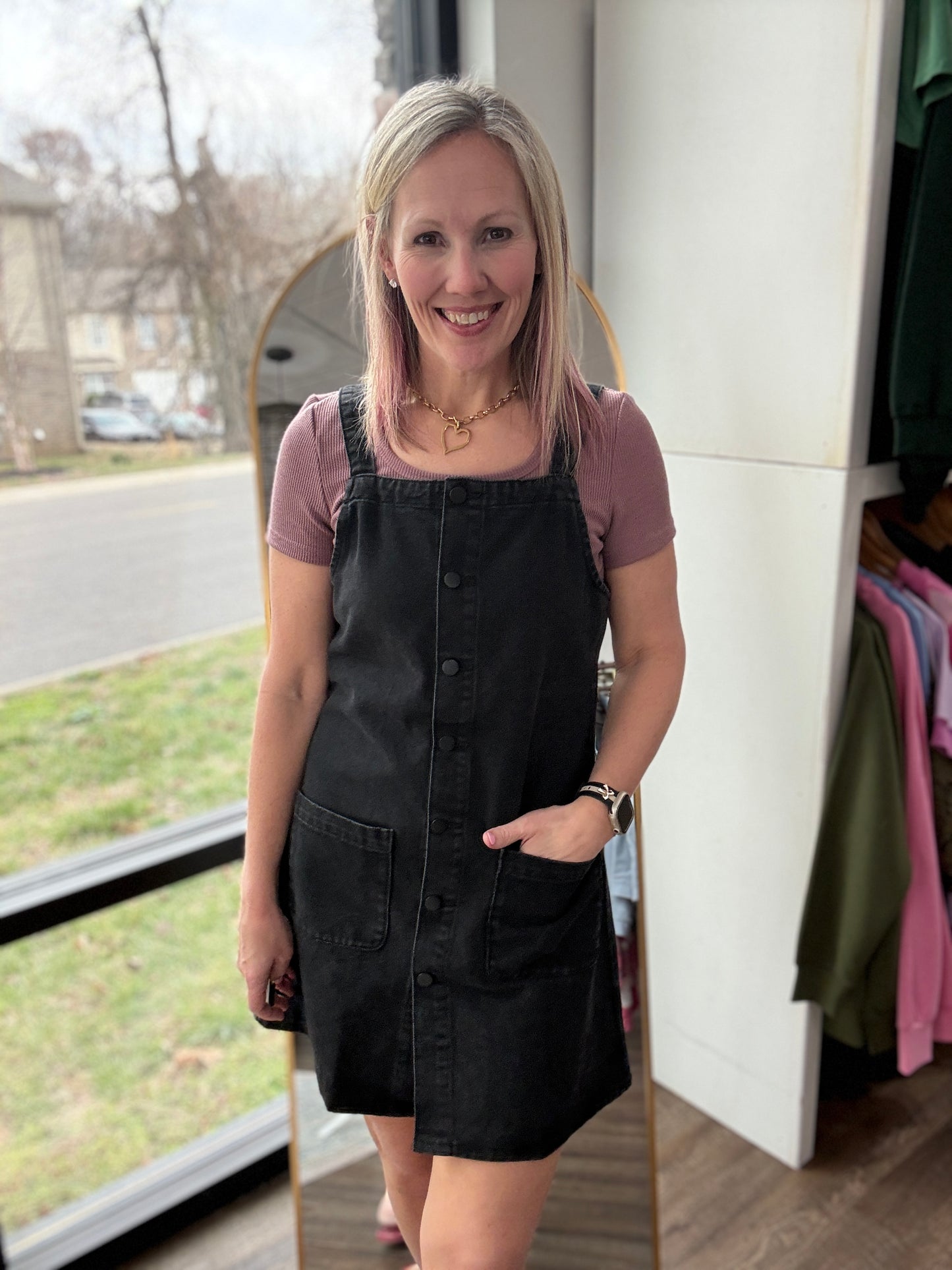 Darling Denim Jumper Dress