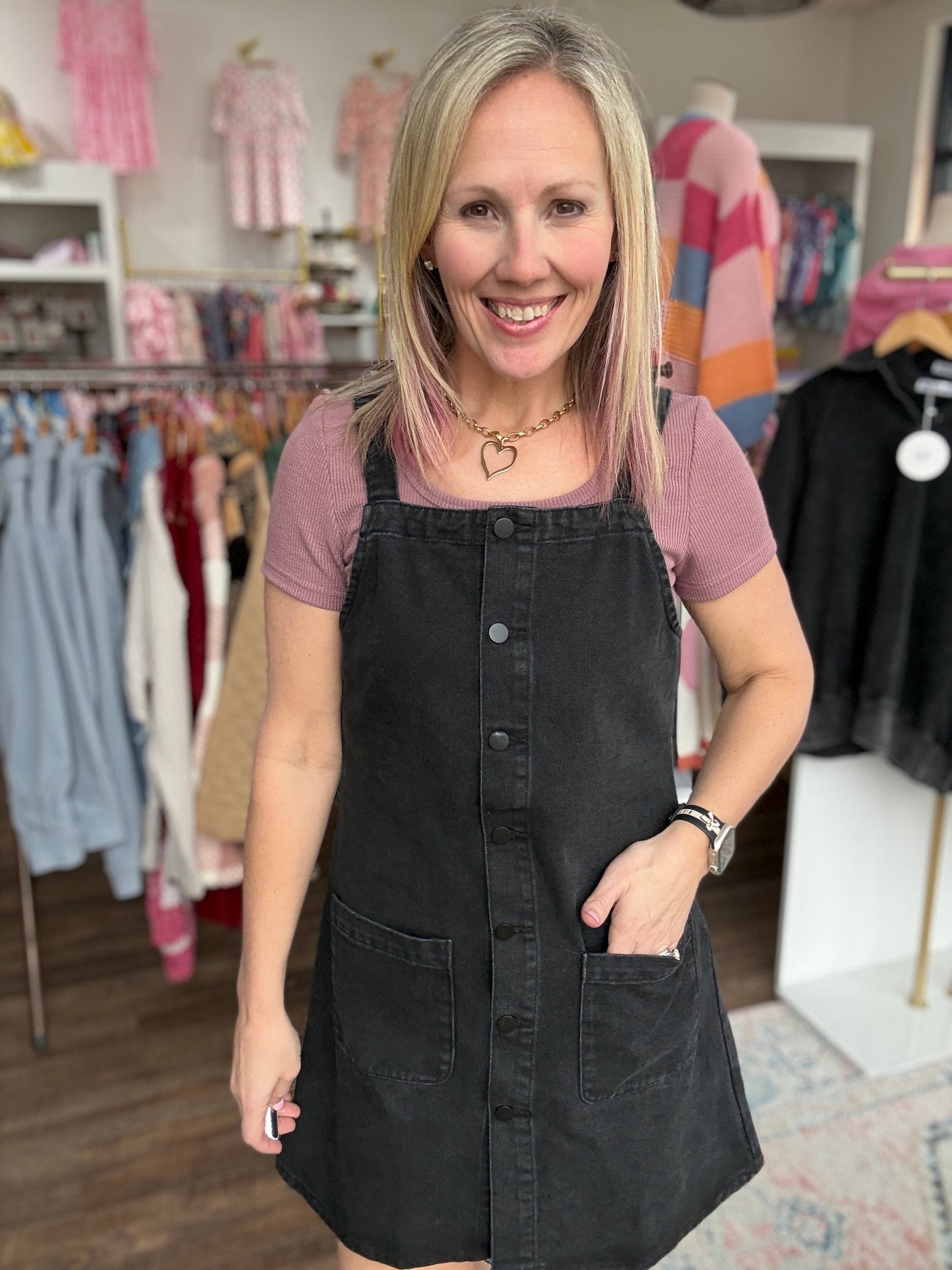 Darling Denim Jumper Dress