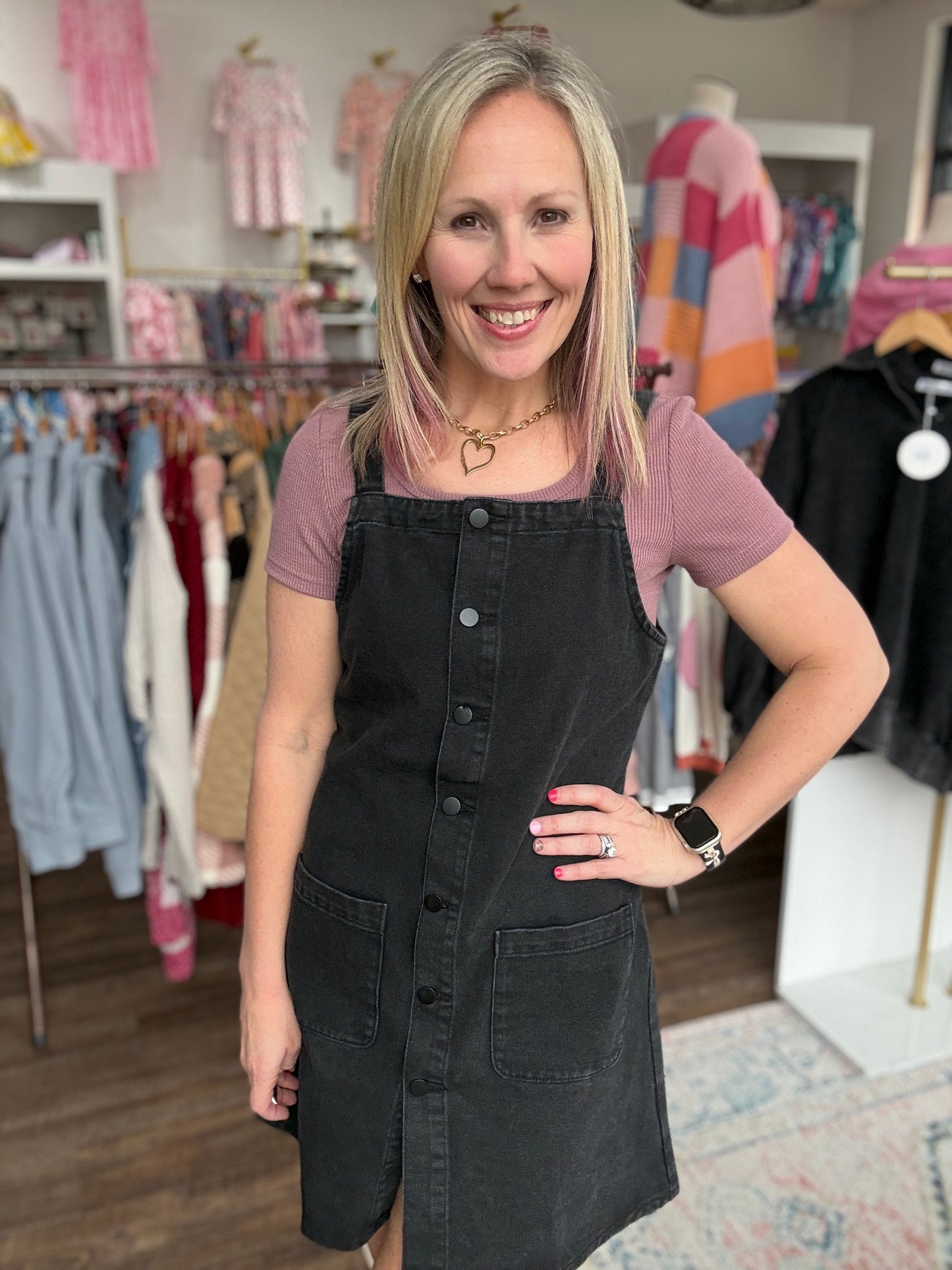 Darling Denim Jumper Dress