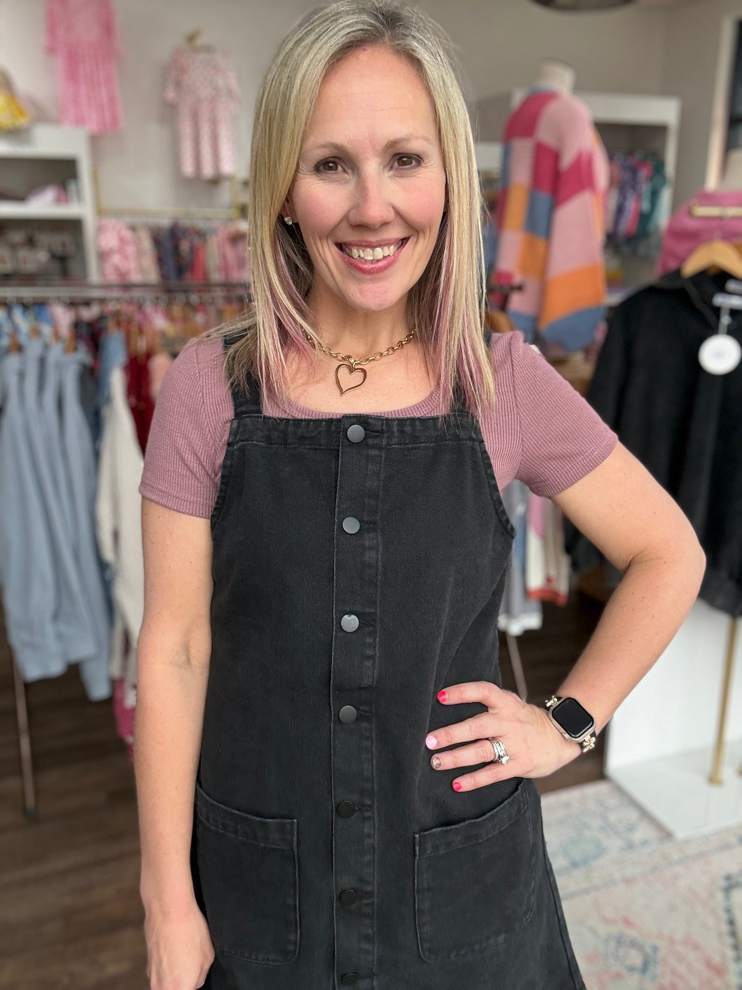 Darling Denim Jumper Dress