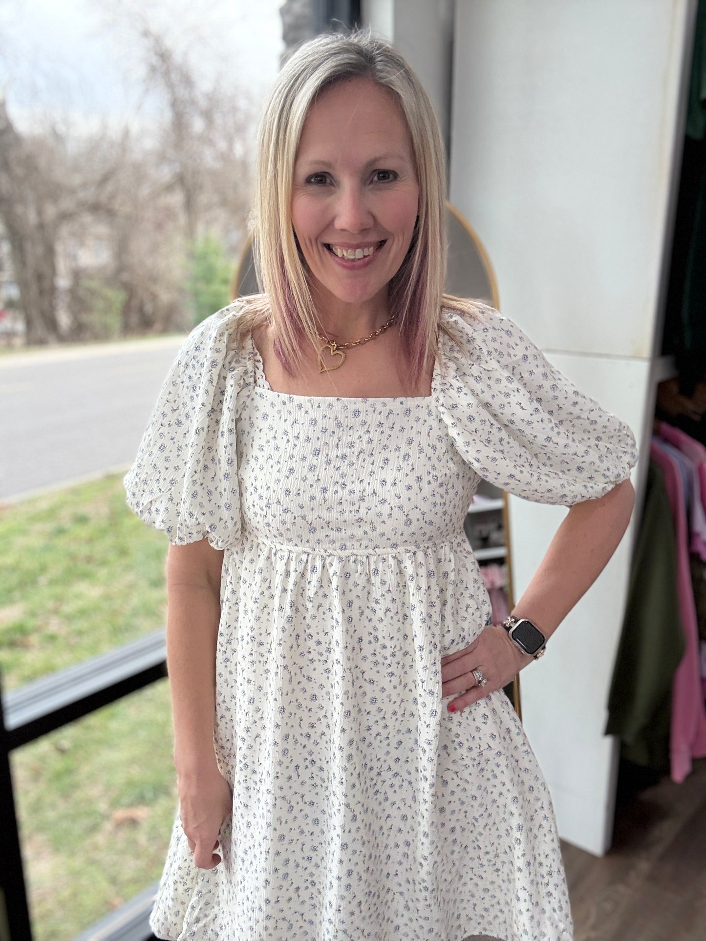 Tatum Dress- Fable Wisteria