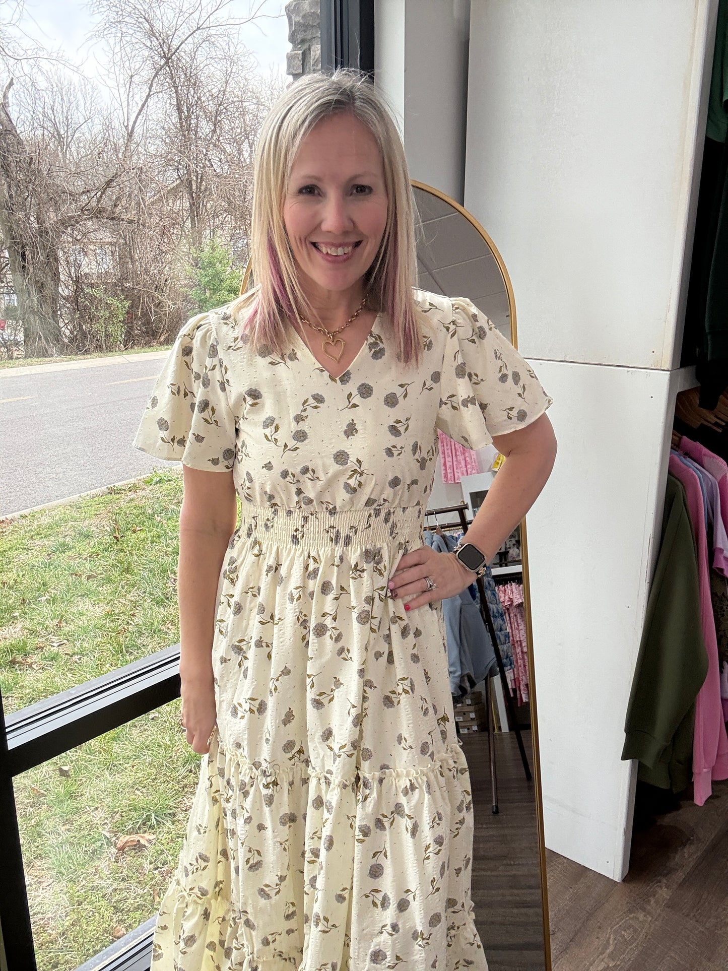 Lavender Hydrangea Dress