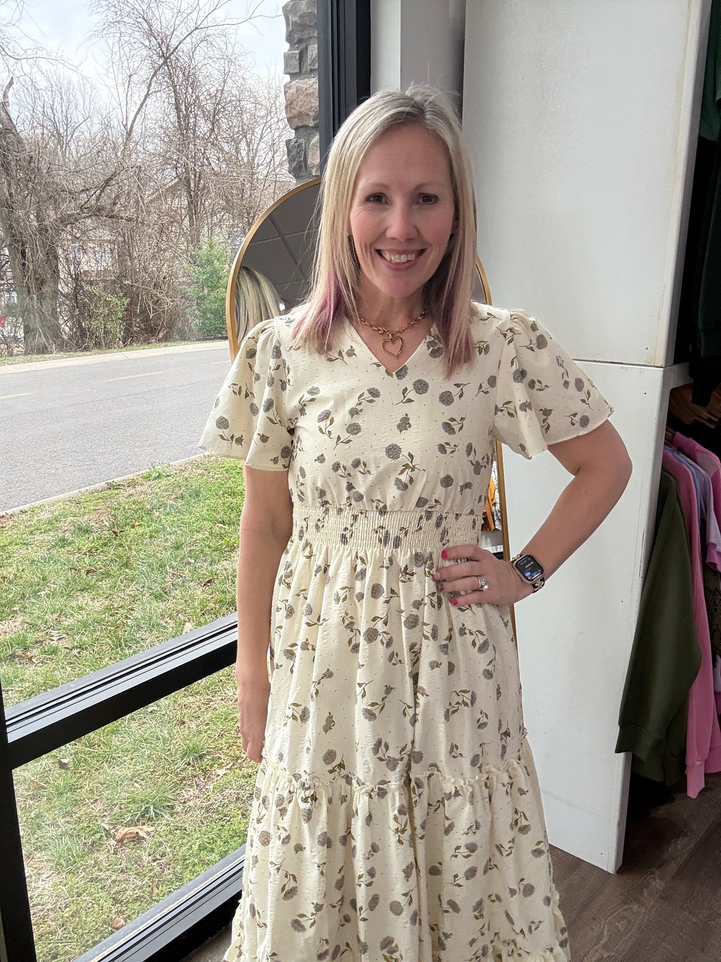 Lavender Hydrangea Dress