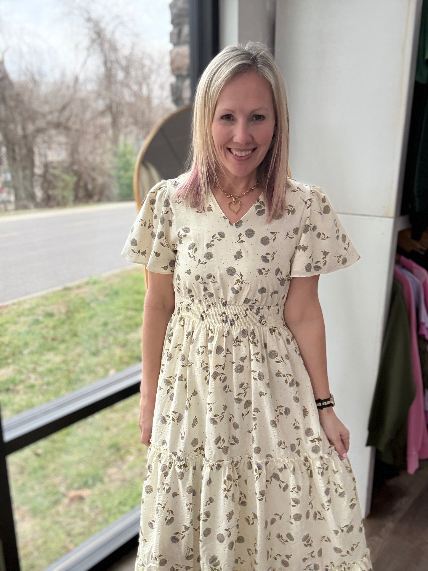 Lavender Hydrangea Dress