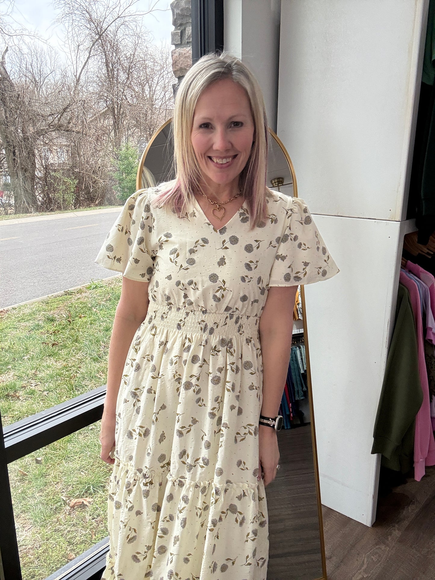 Lavender Hydrangea Dress