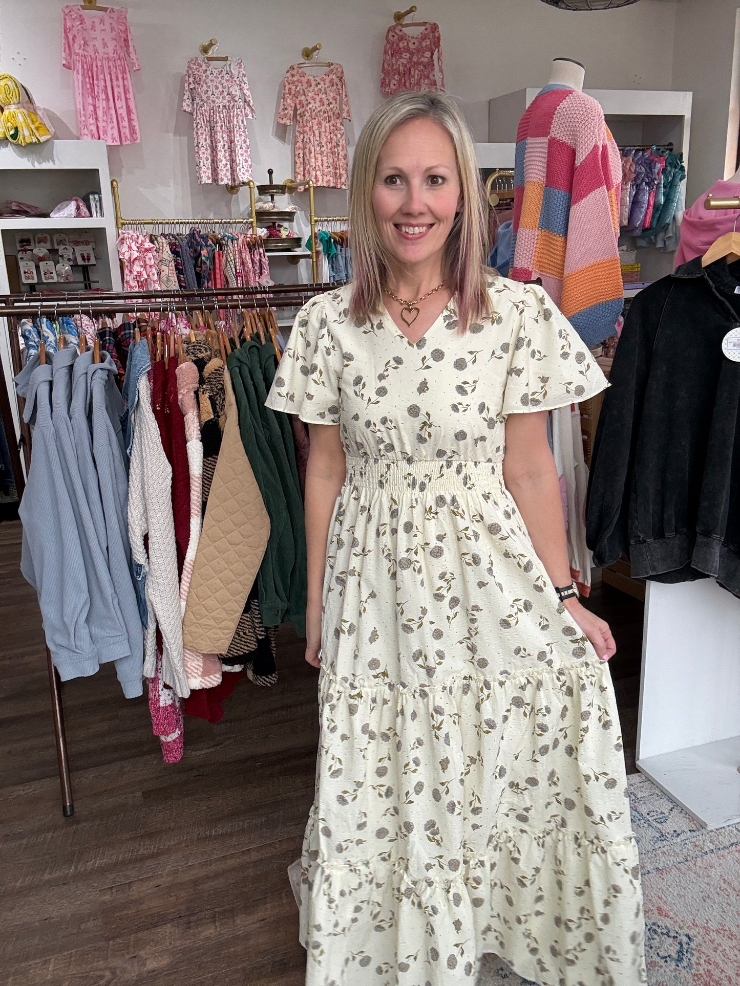 Lavender Hydrangea Dress