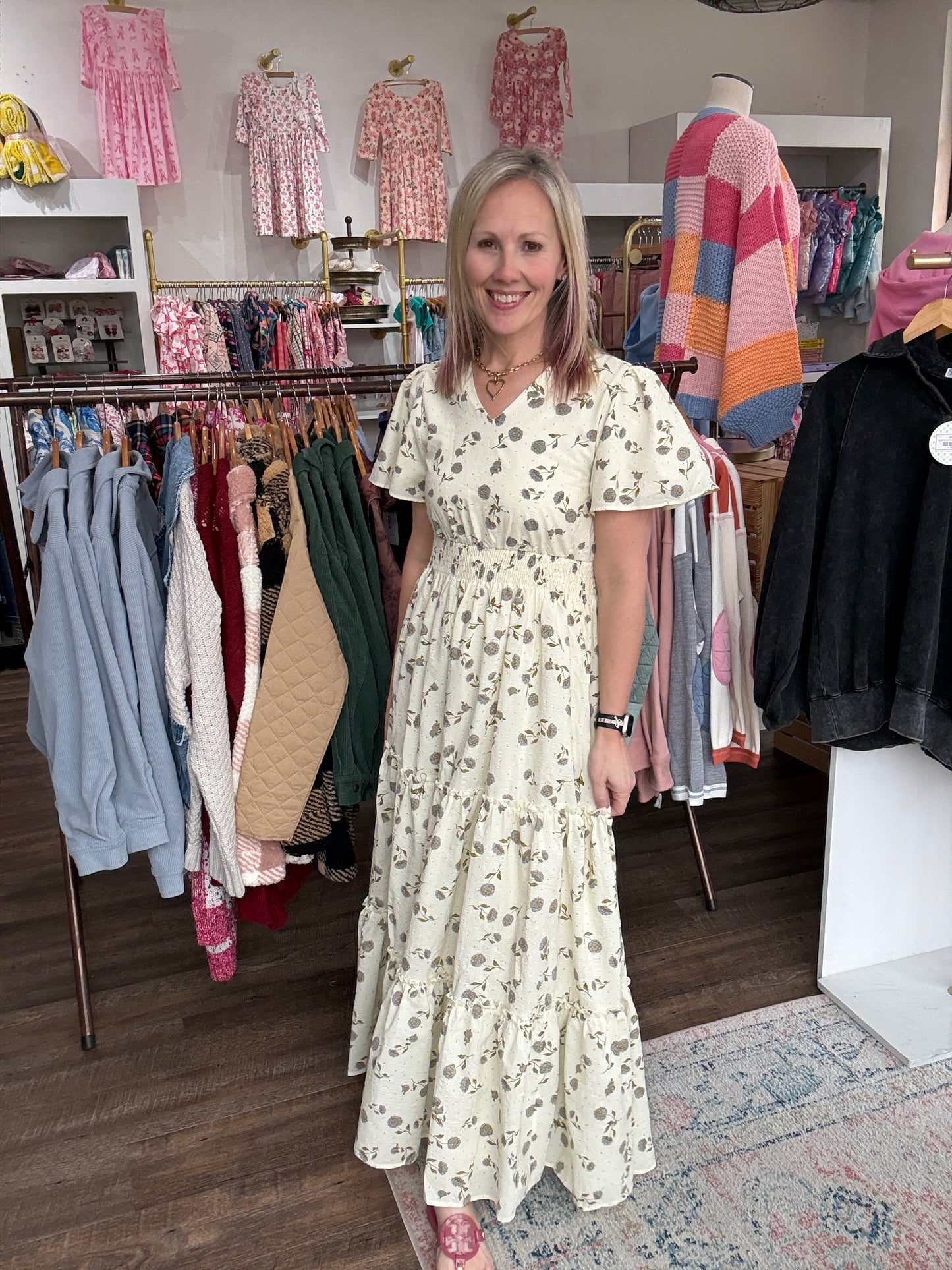 Lavender Hydrangea Dress
