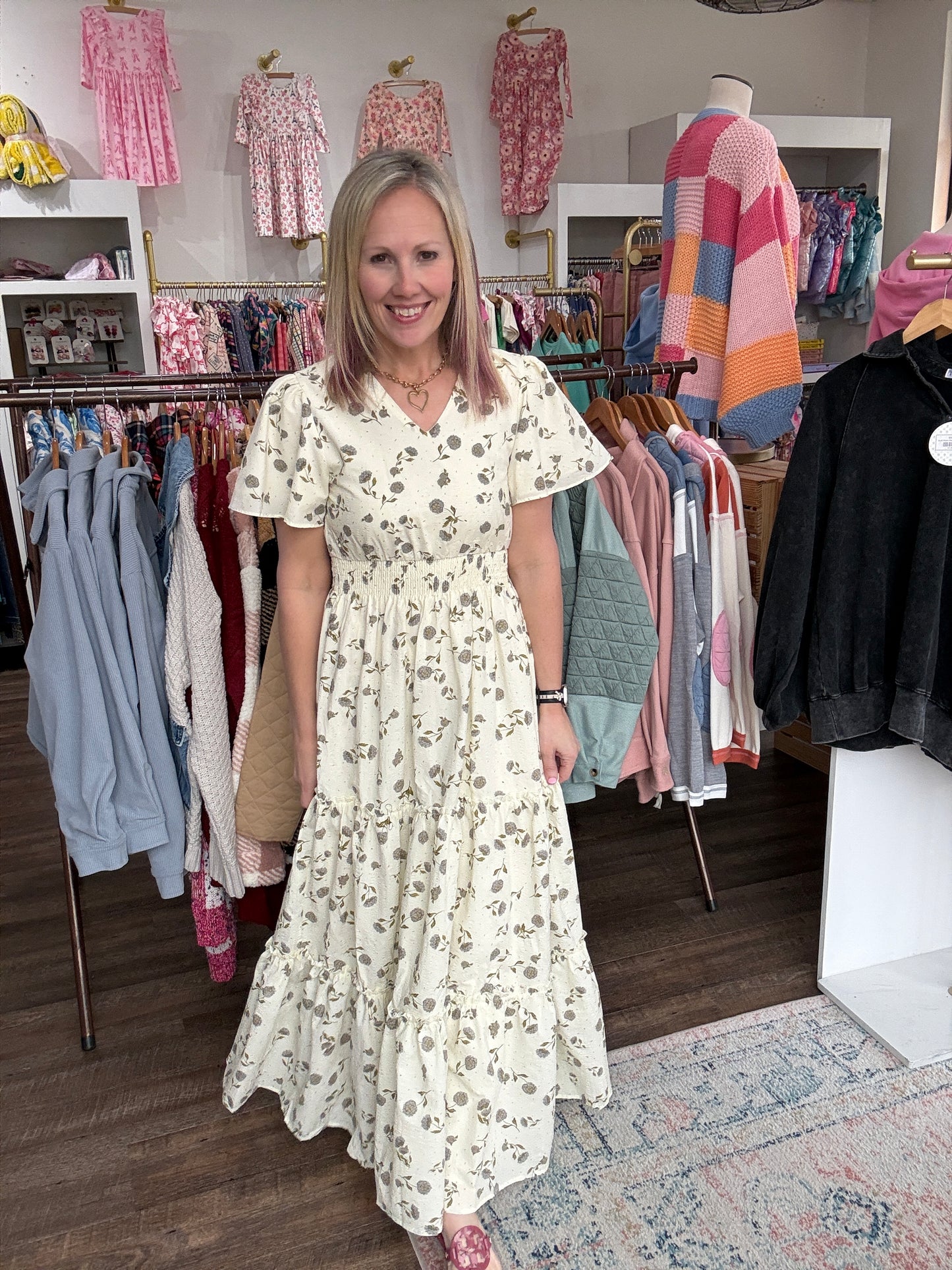 Lavender Hydrangea Dress