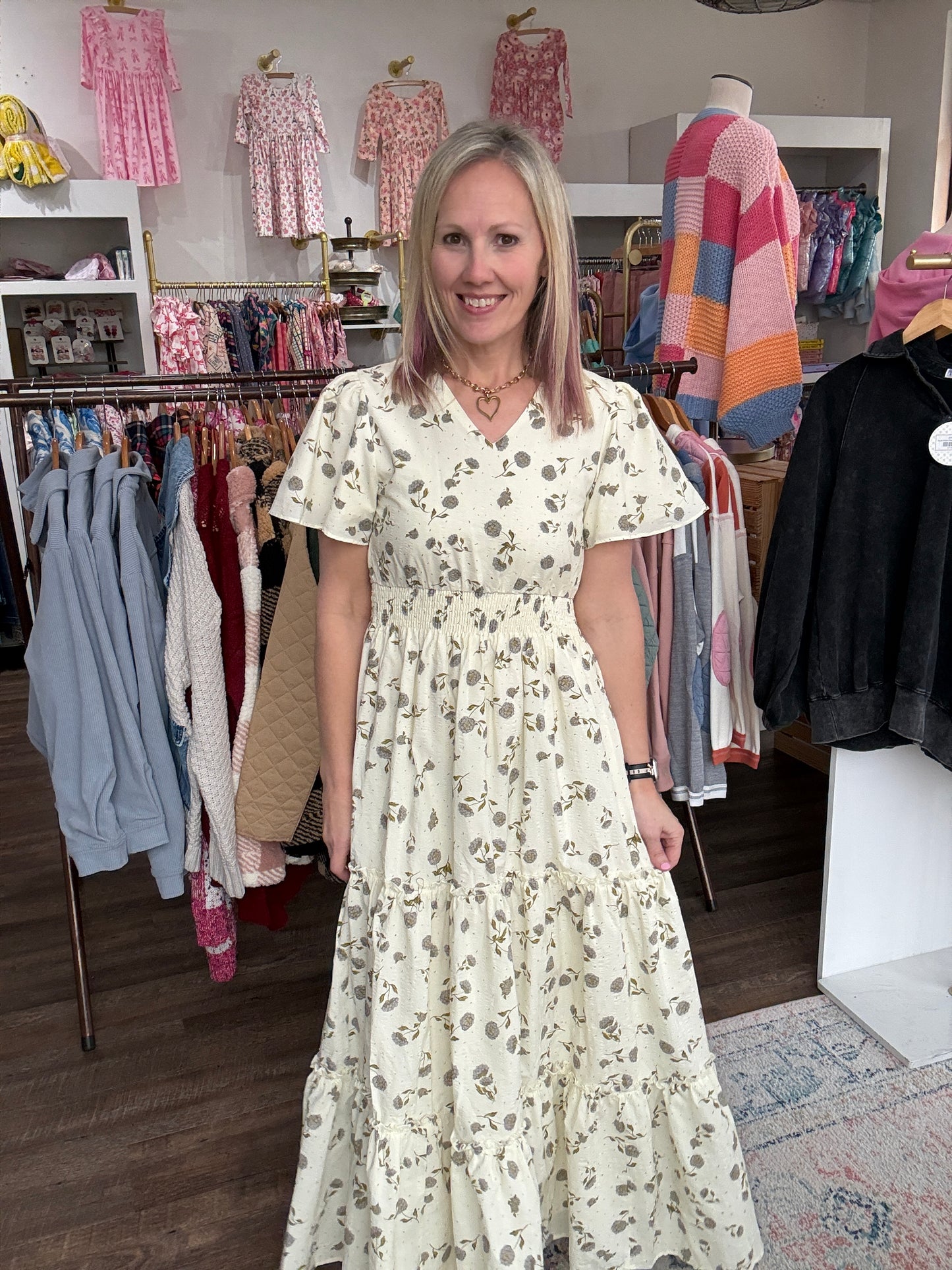 Lavender Hydrangea Dress