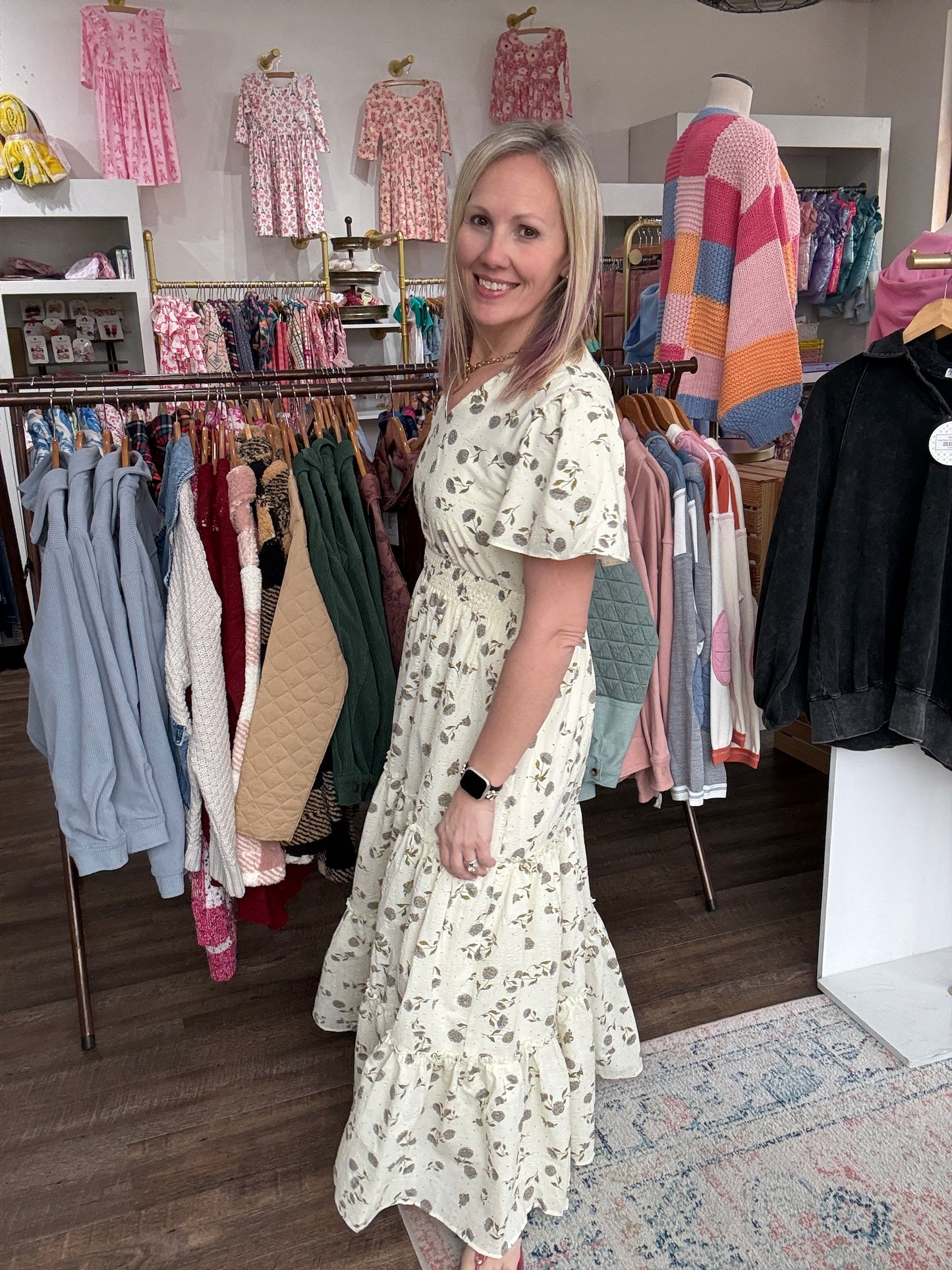 Lavender Hydrangea Dress